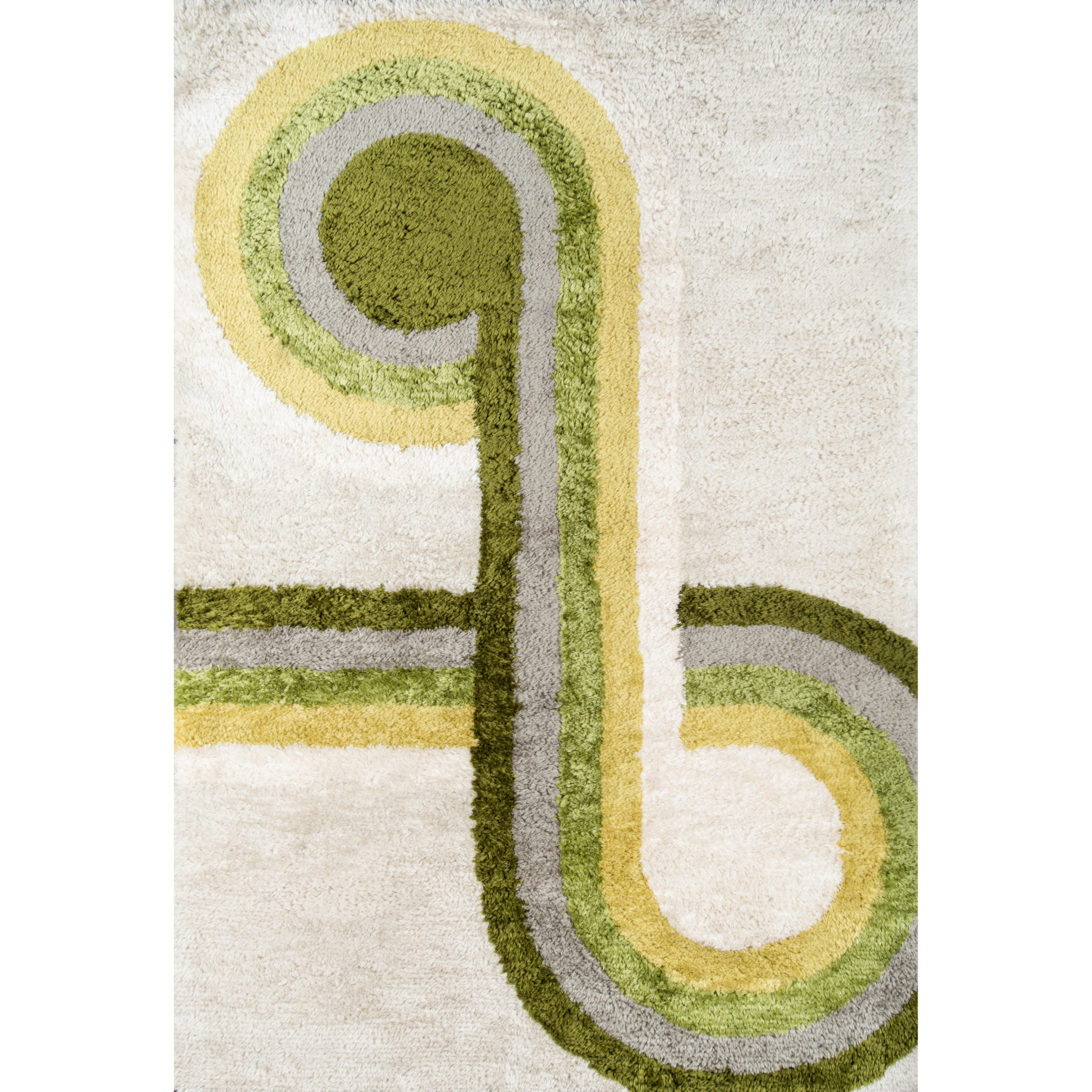 Novogratz Retro RET-3 Green Bullseye 2' X 3'