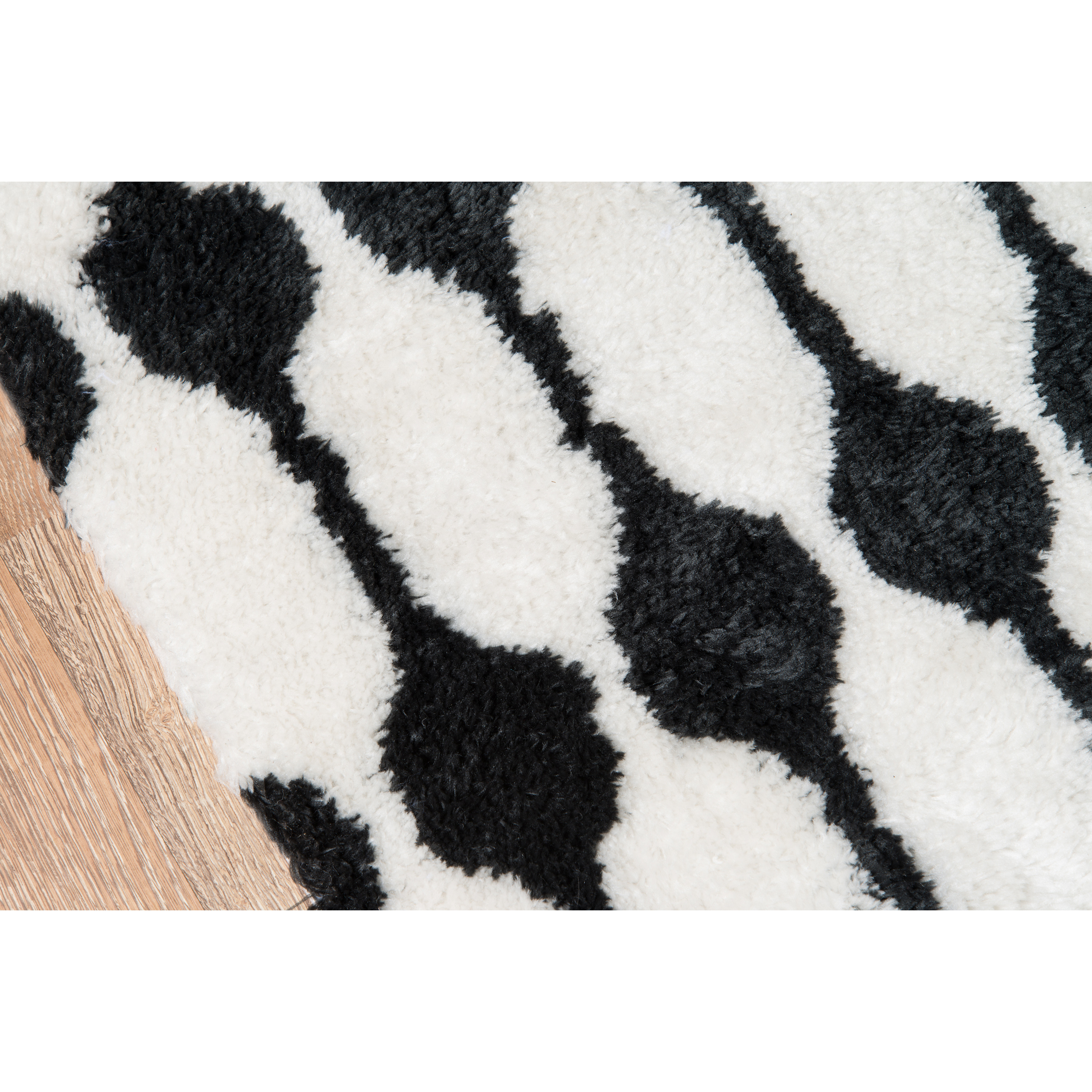 Novogratz Retro RET-4 Black Stockings 2'3" X 7'6" Runner