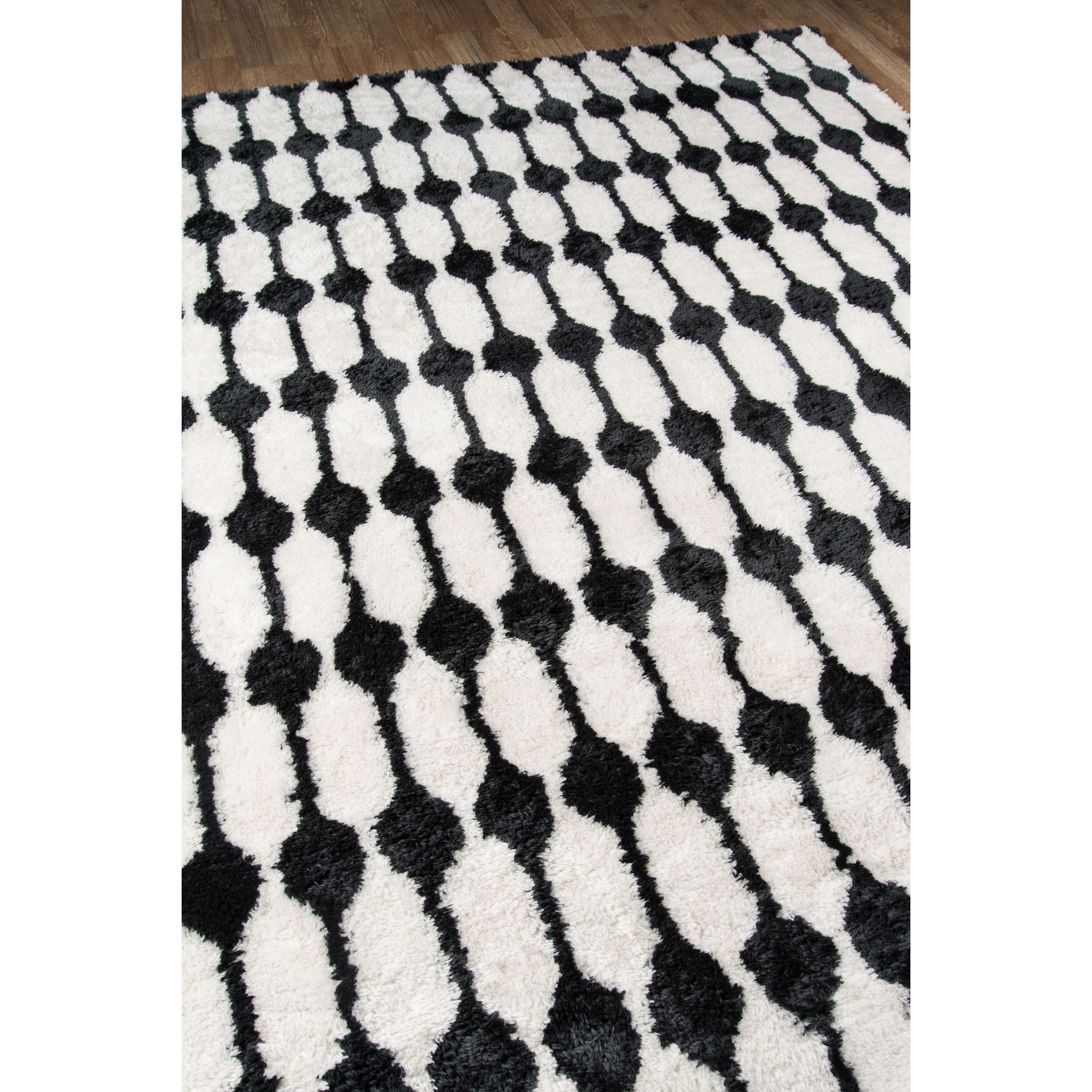 Novogratz Retro RET-4 Black Stockings 2'3" X 7'6" Runner