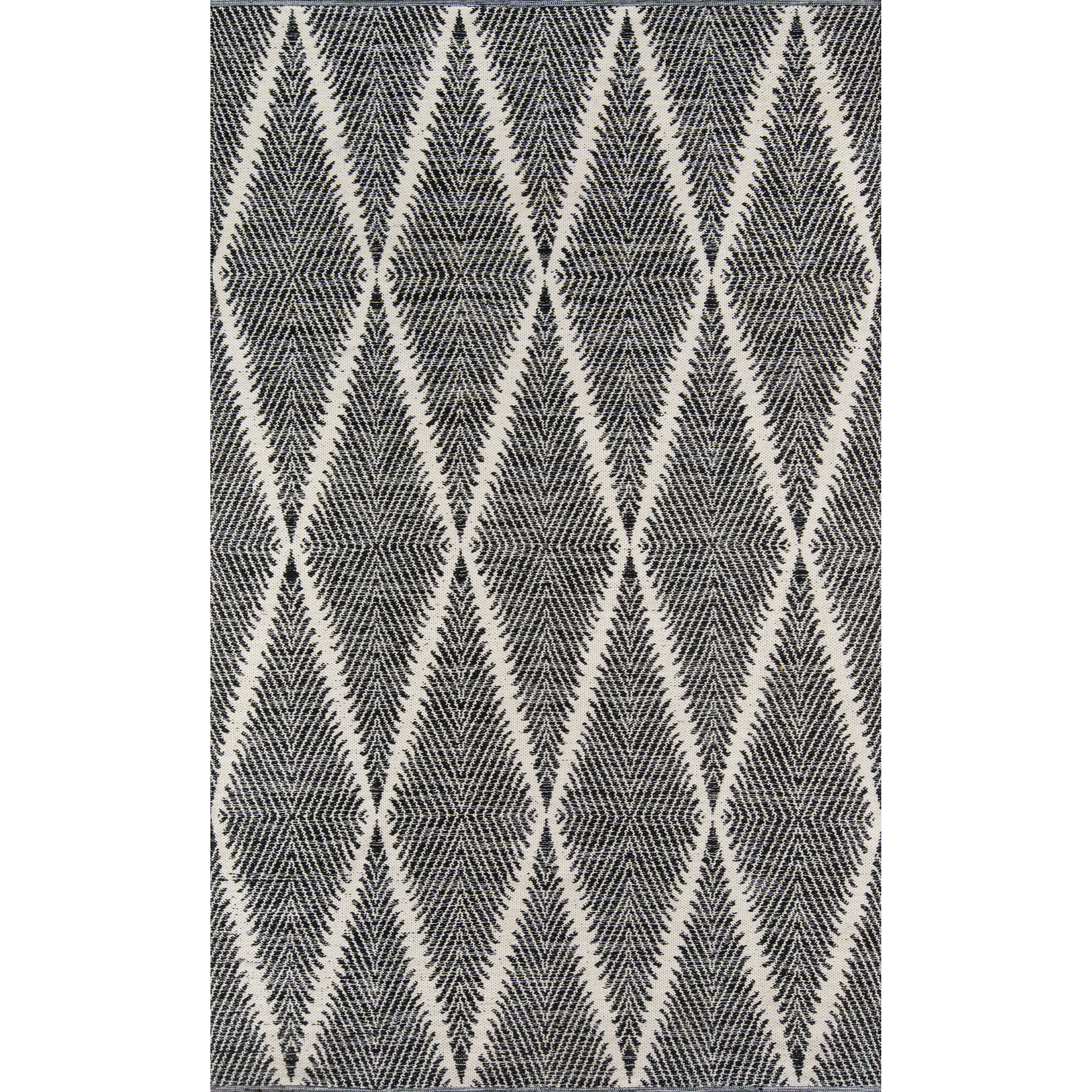 Erin Gates River RIV-1 Black Beacon 5' X 7'6"