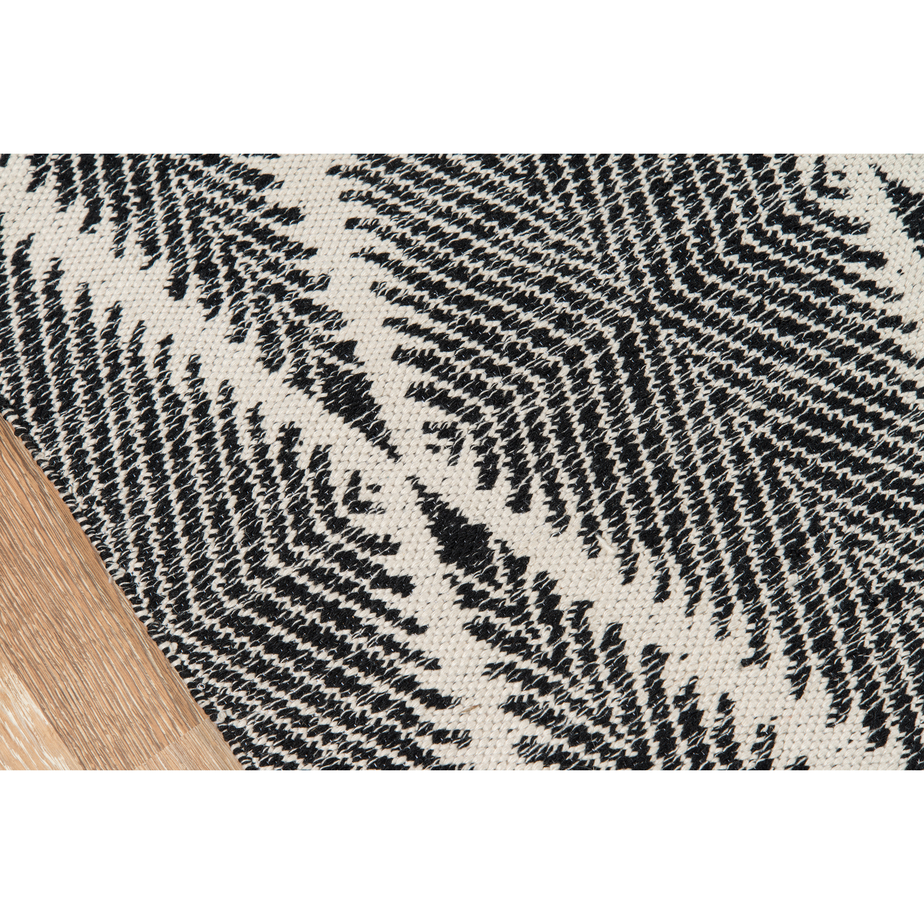 Erin Gates River RIV-1 Black Beacon 5' X 7'6"