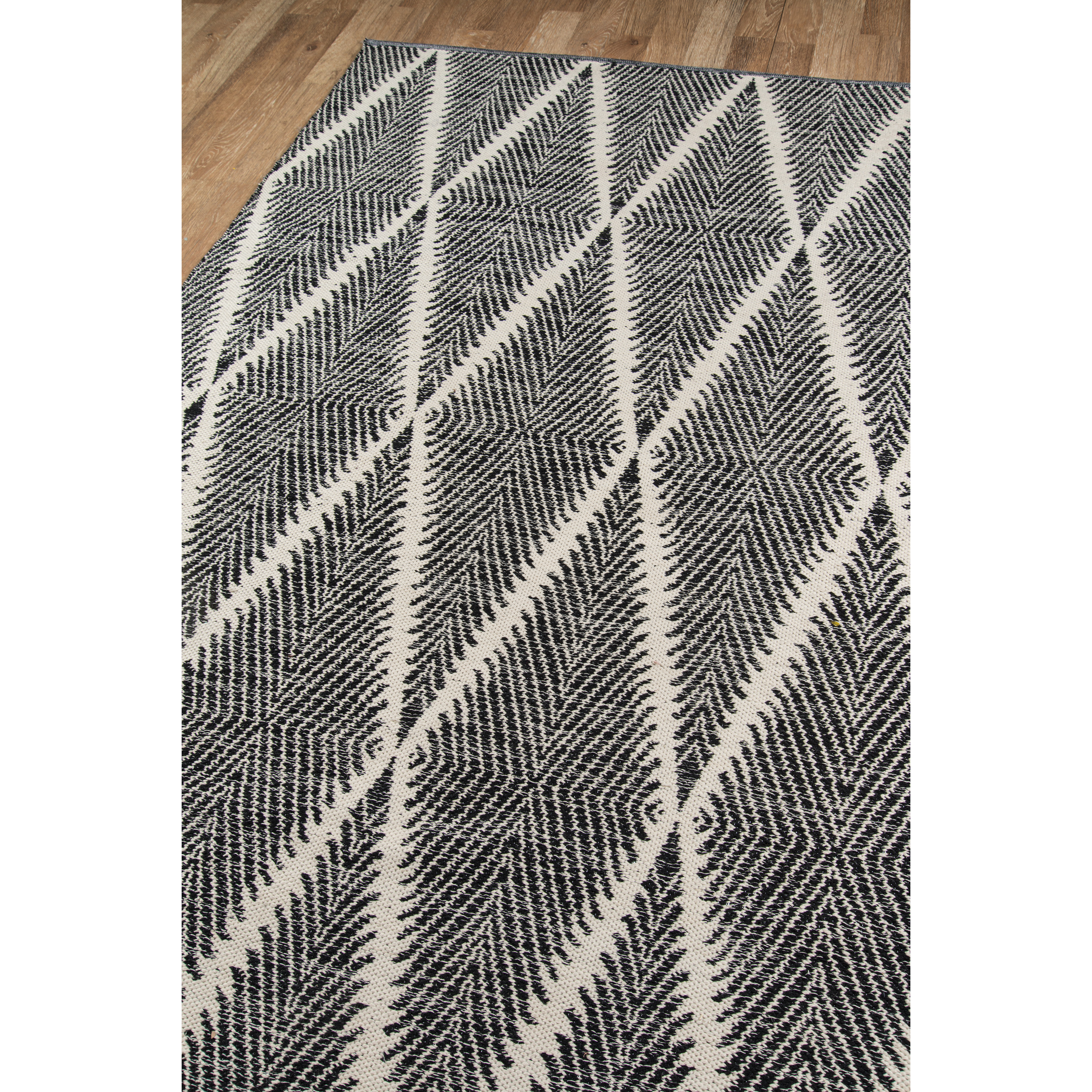 Erin Gates River RIV-1 Black Beacon 5' X 7'6"