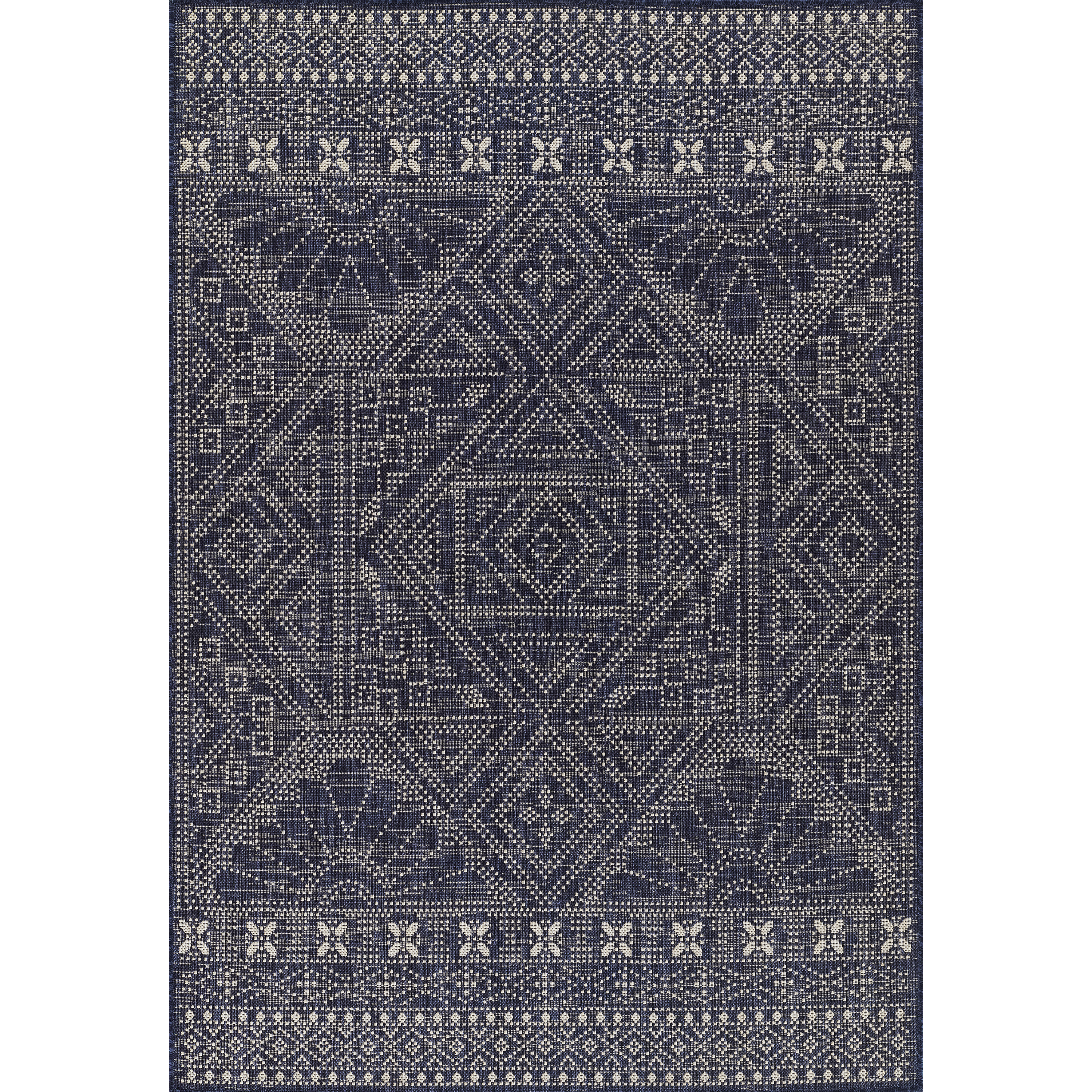 Momeni Riviera RV-03 Navy  6'6" X 9'