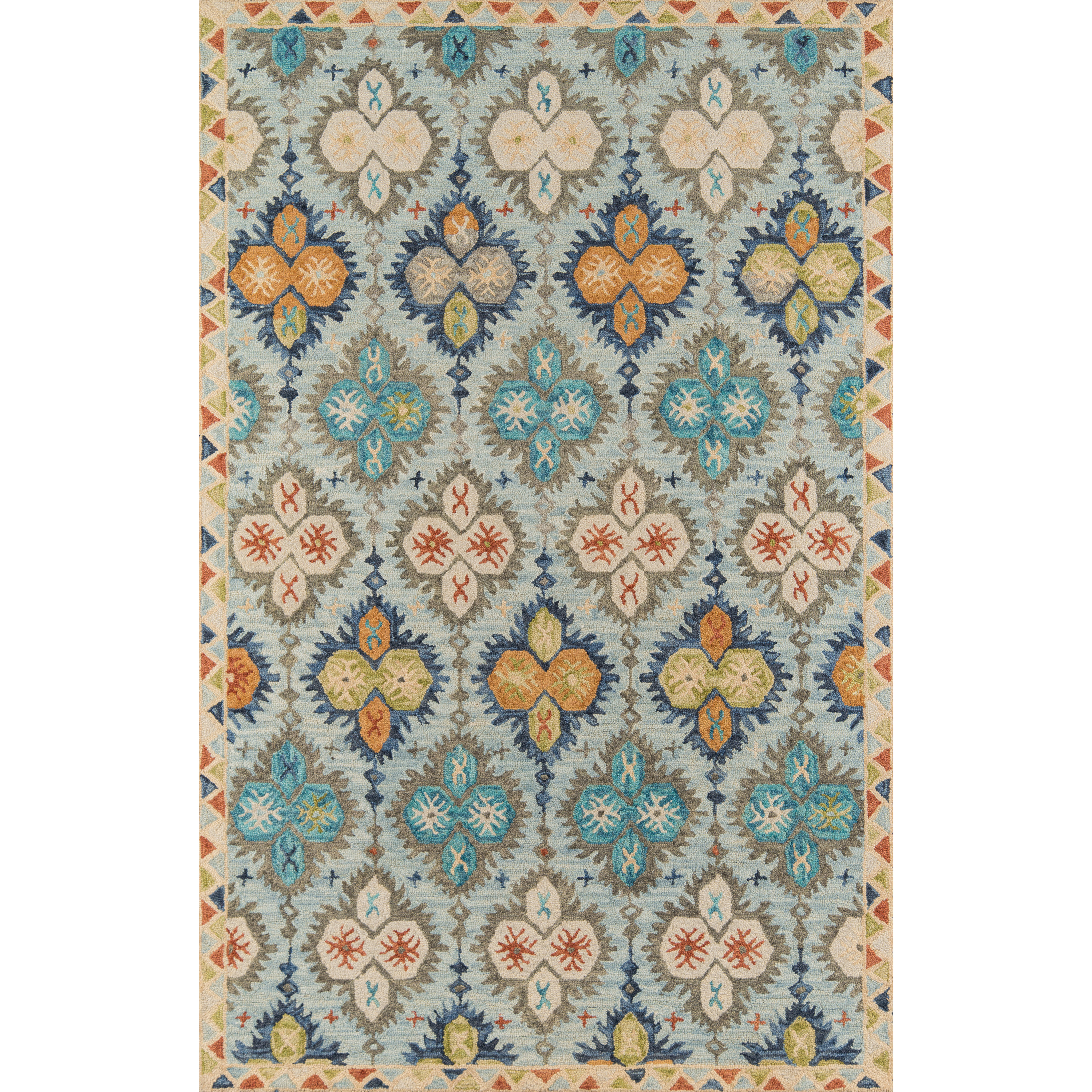 Momeni Tangier TAN17 Blue  2'3" X 8' Runner