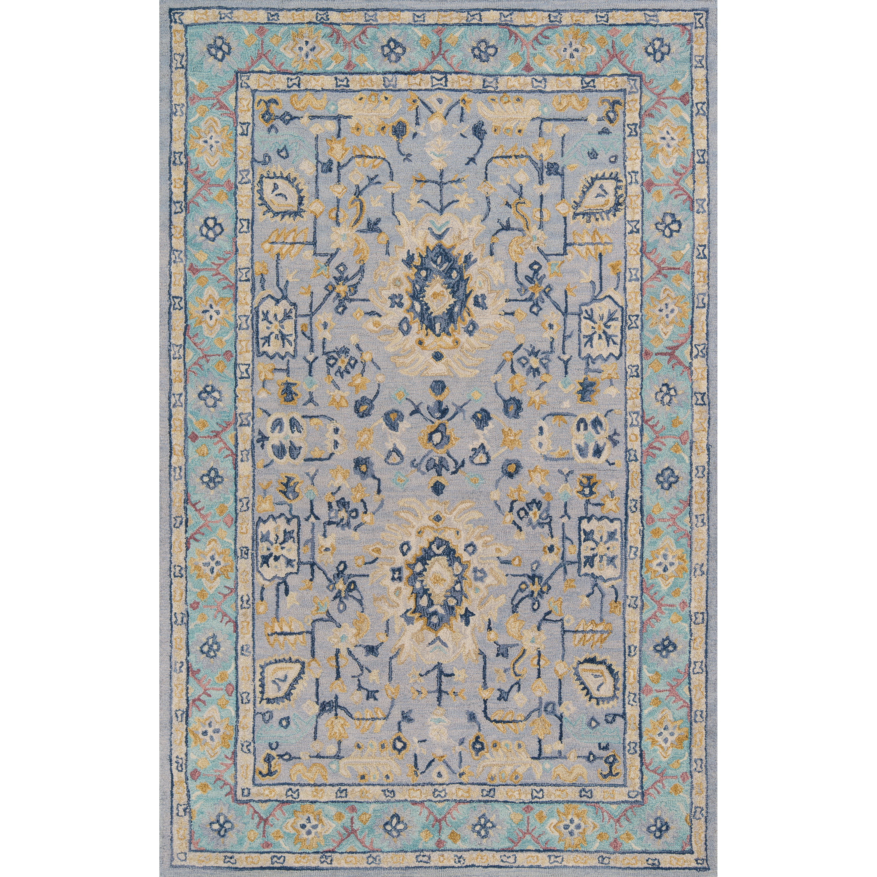 Momeni Tangier TAN30 Blue  5' X 8'