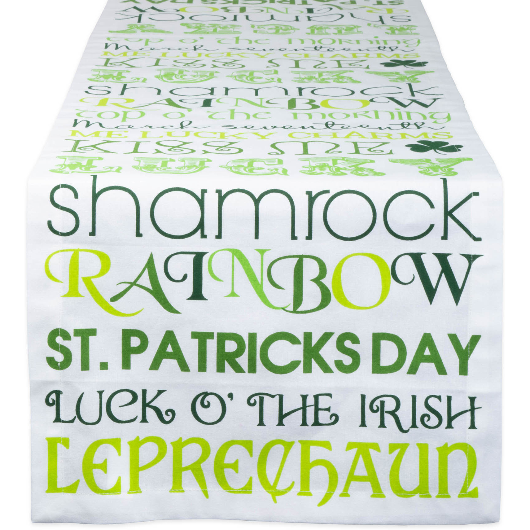 DII St Patricks Day Print Table Runner 14x72