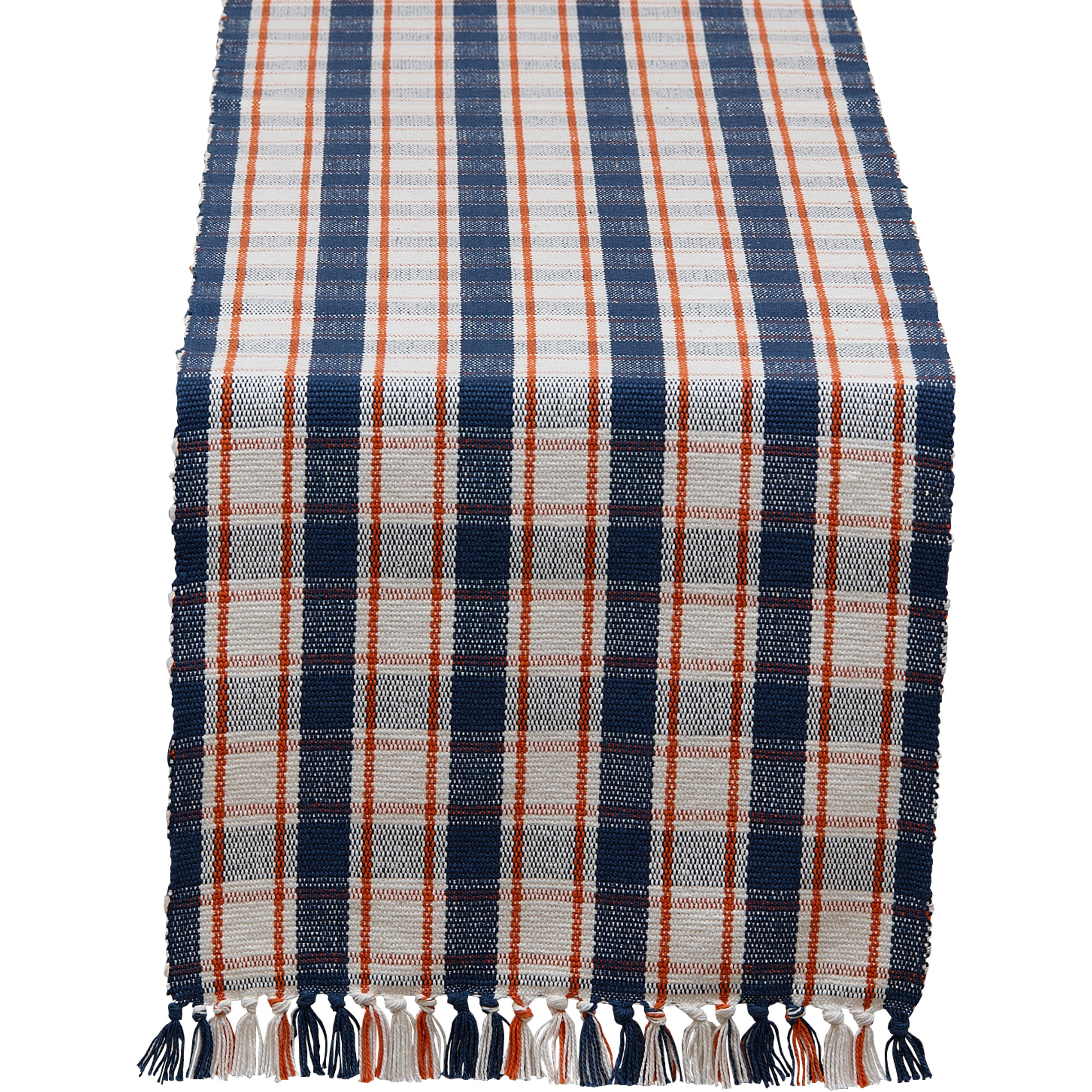 DII Autumn Farmhouse Plaid Table Runner 72