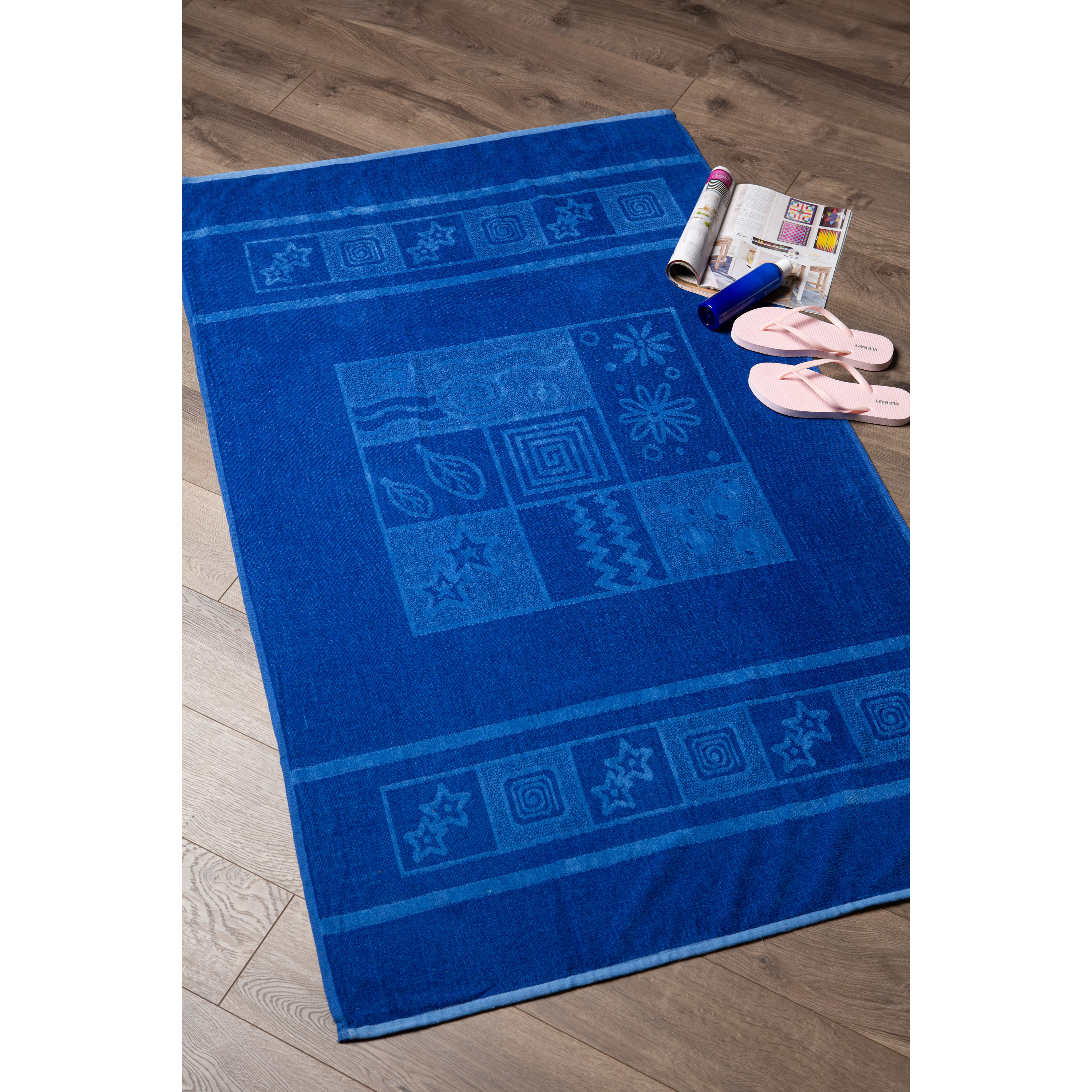 J&M Double Jacquard Square Beach Towel