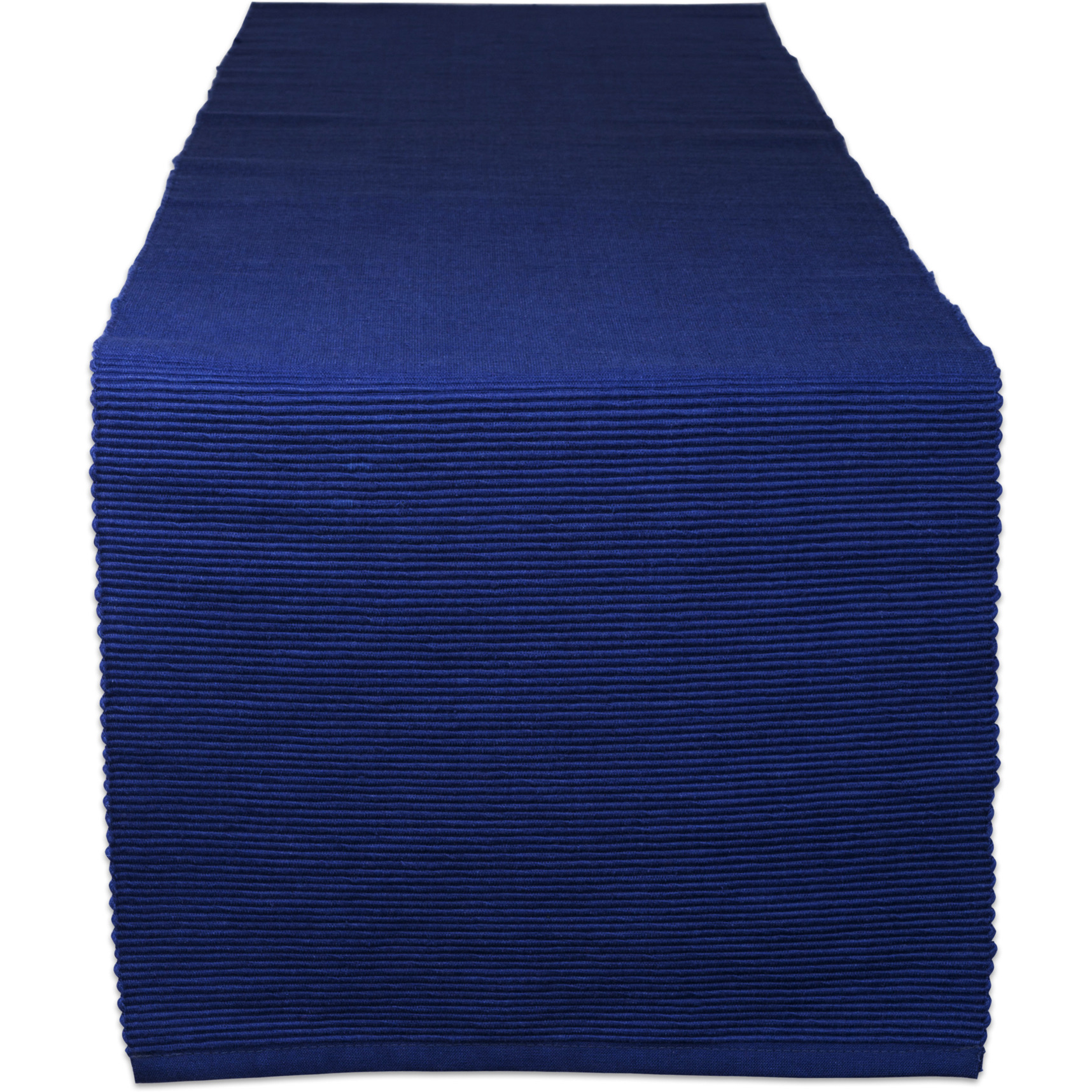 DII Nautical Blue Ribbed Table Runner 13x72