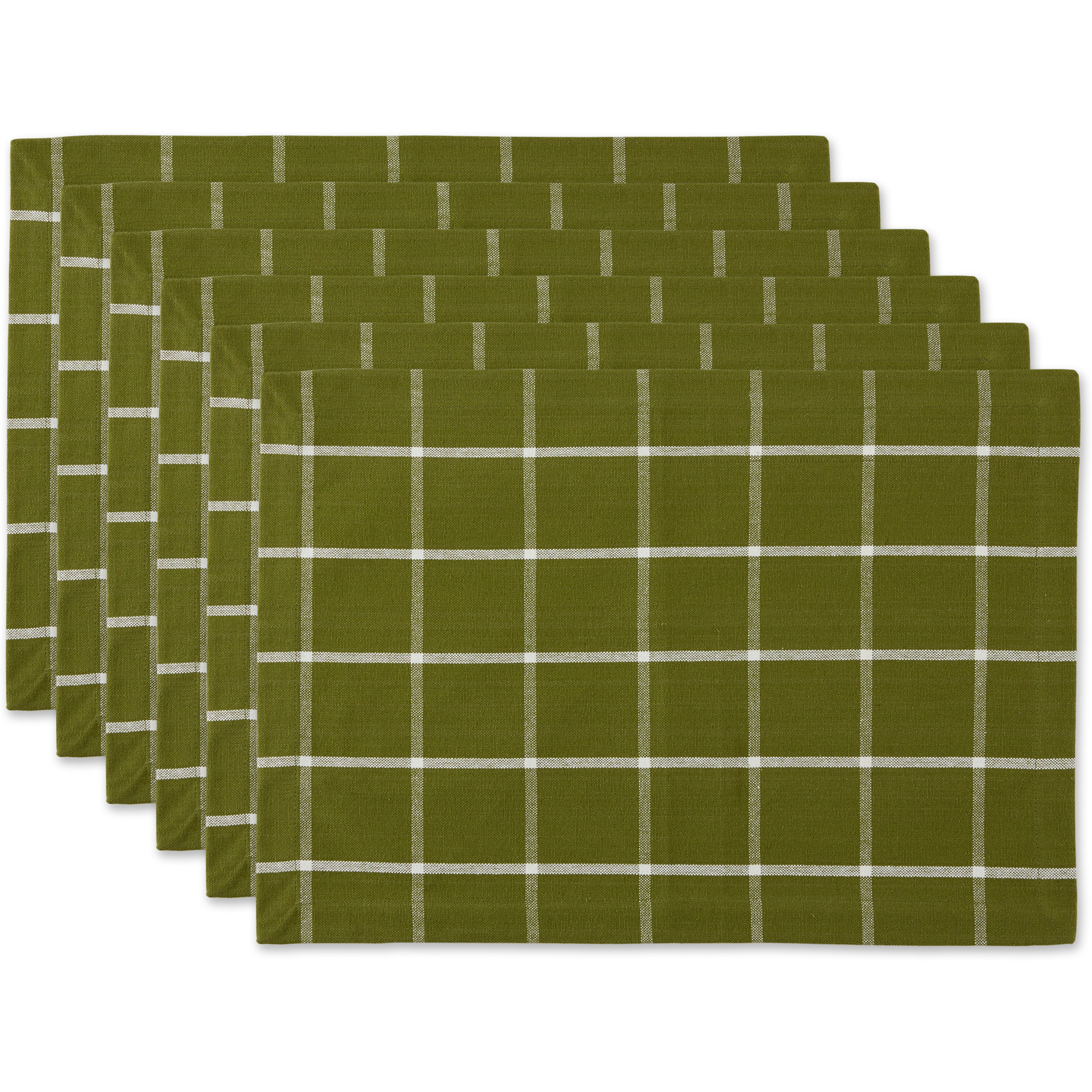 DII Ventana Green Check Placemat (Set of 6)