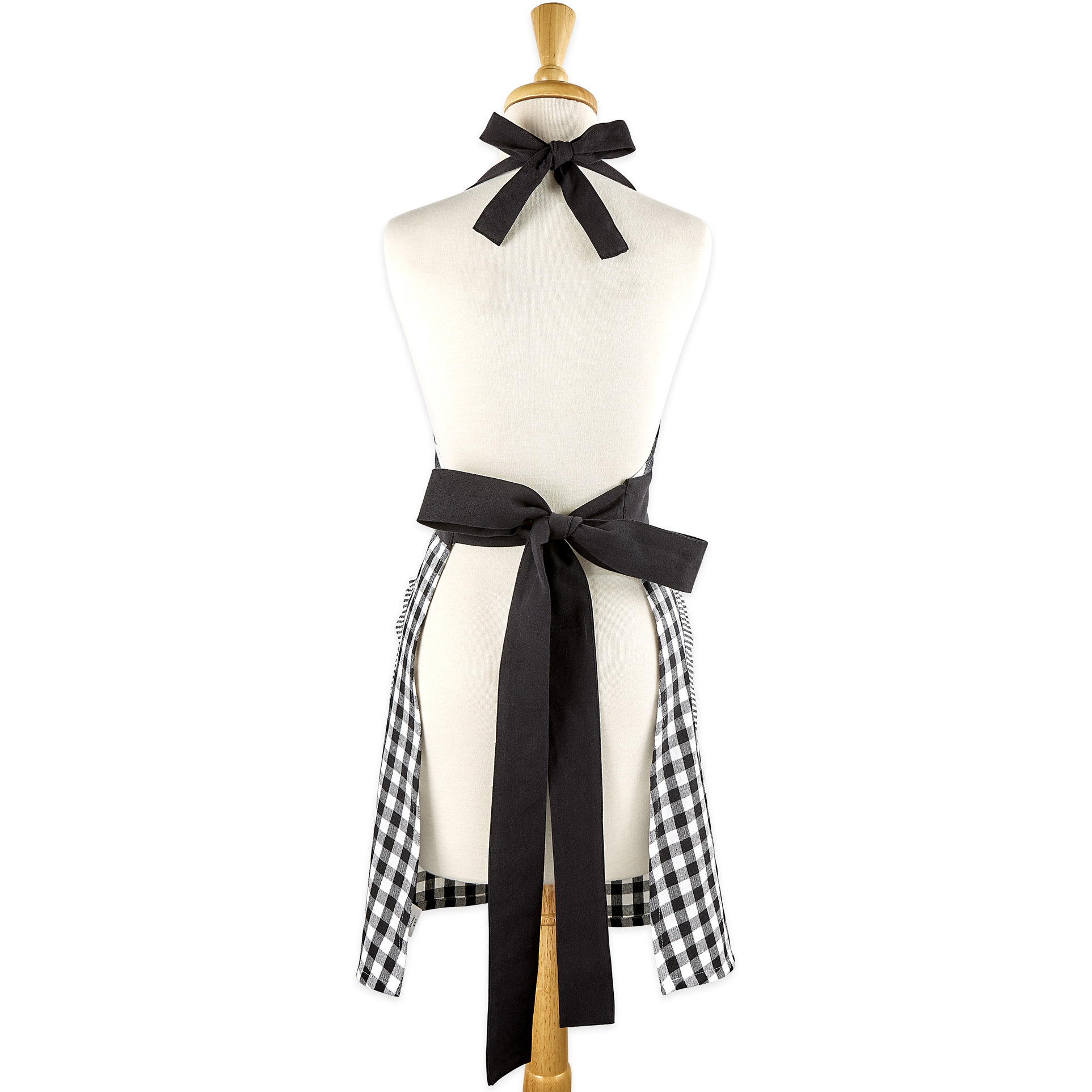 DII Black/White Gingham Apron