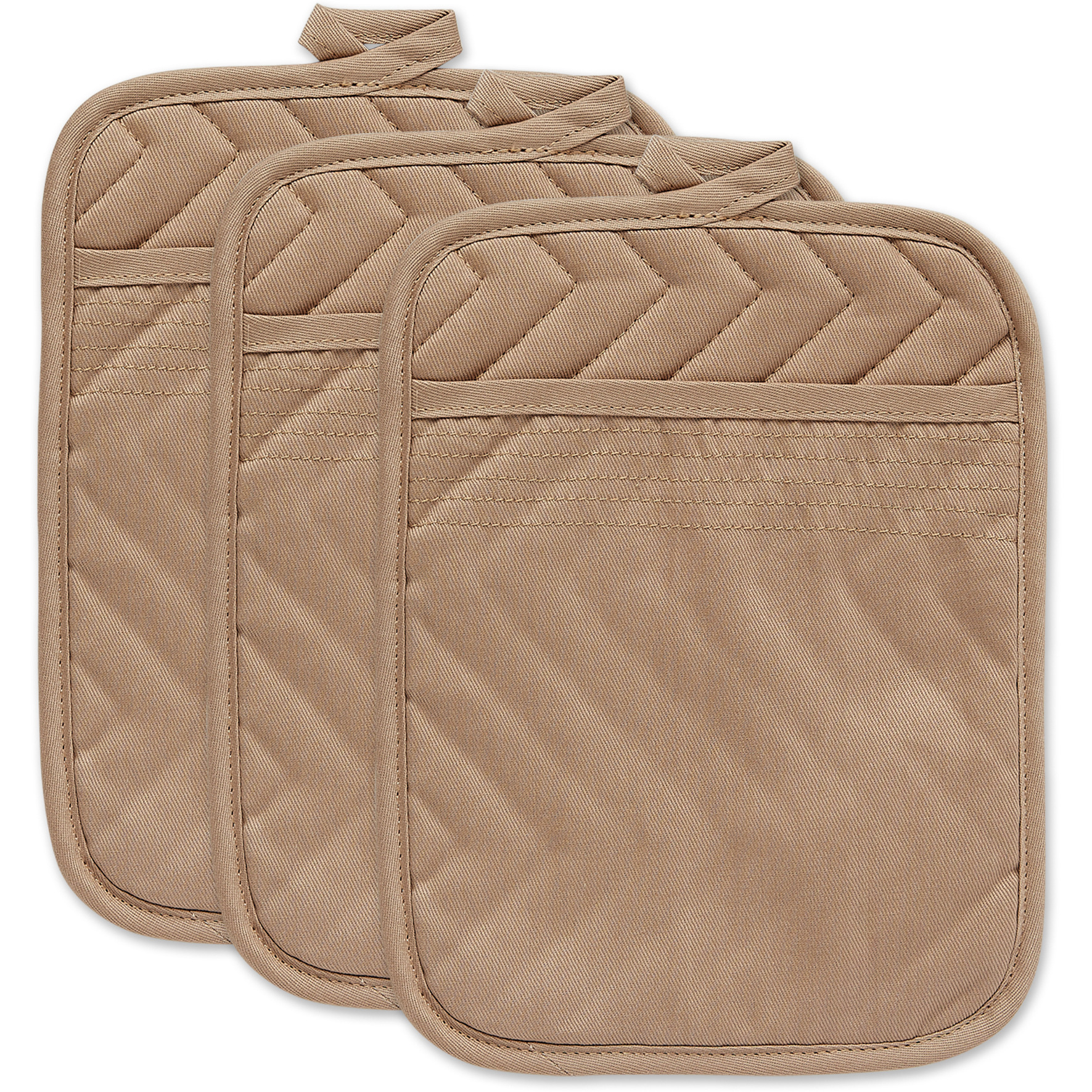 DII Stone Quilted Potholder Set/3