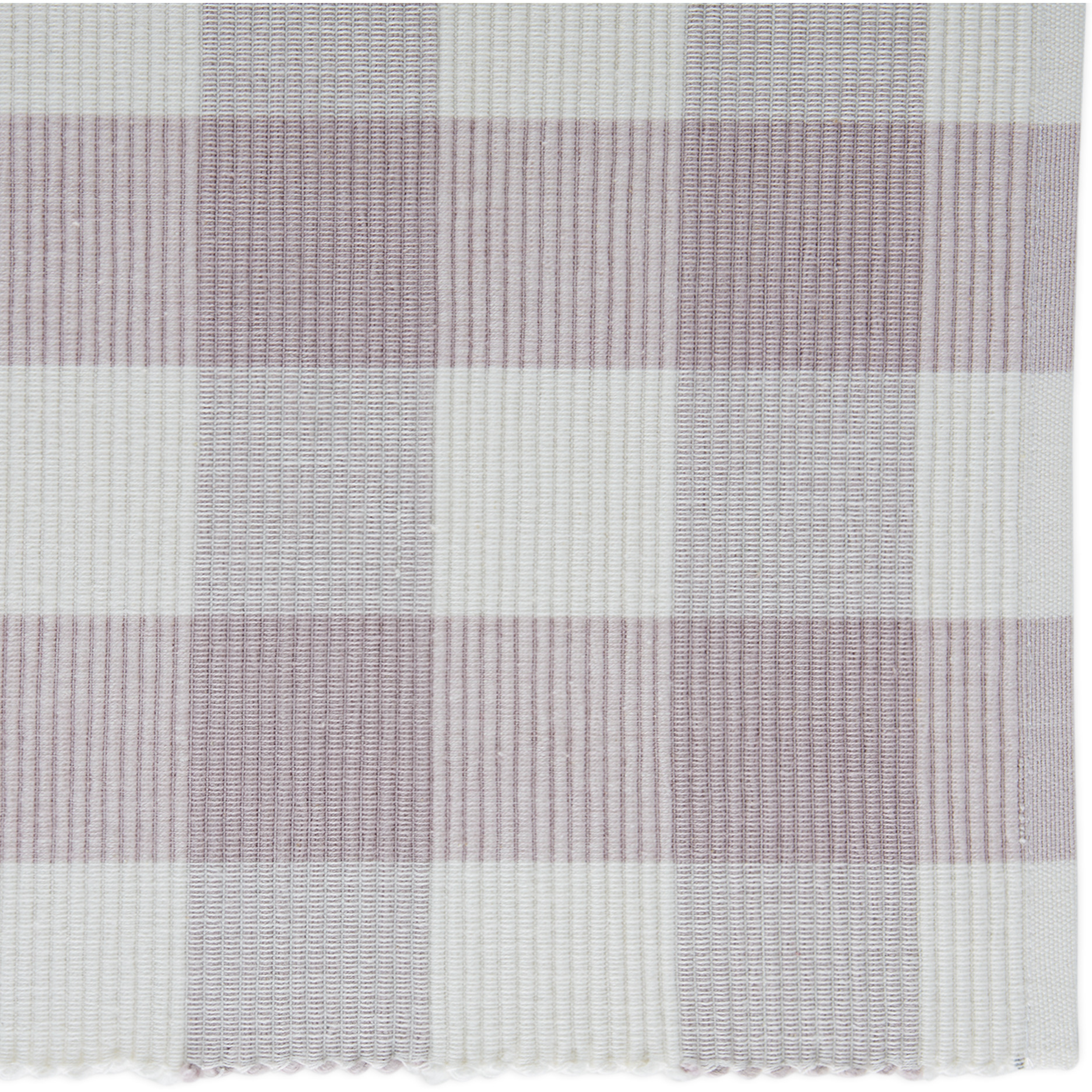 DII Dusty Lilac Buffalo Check Ribbed Placemat (Set of 6)