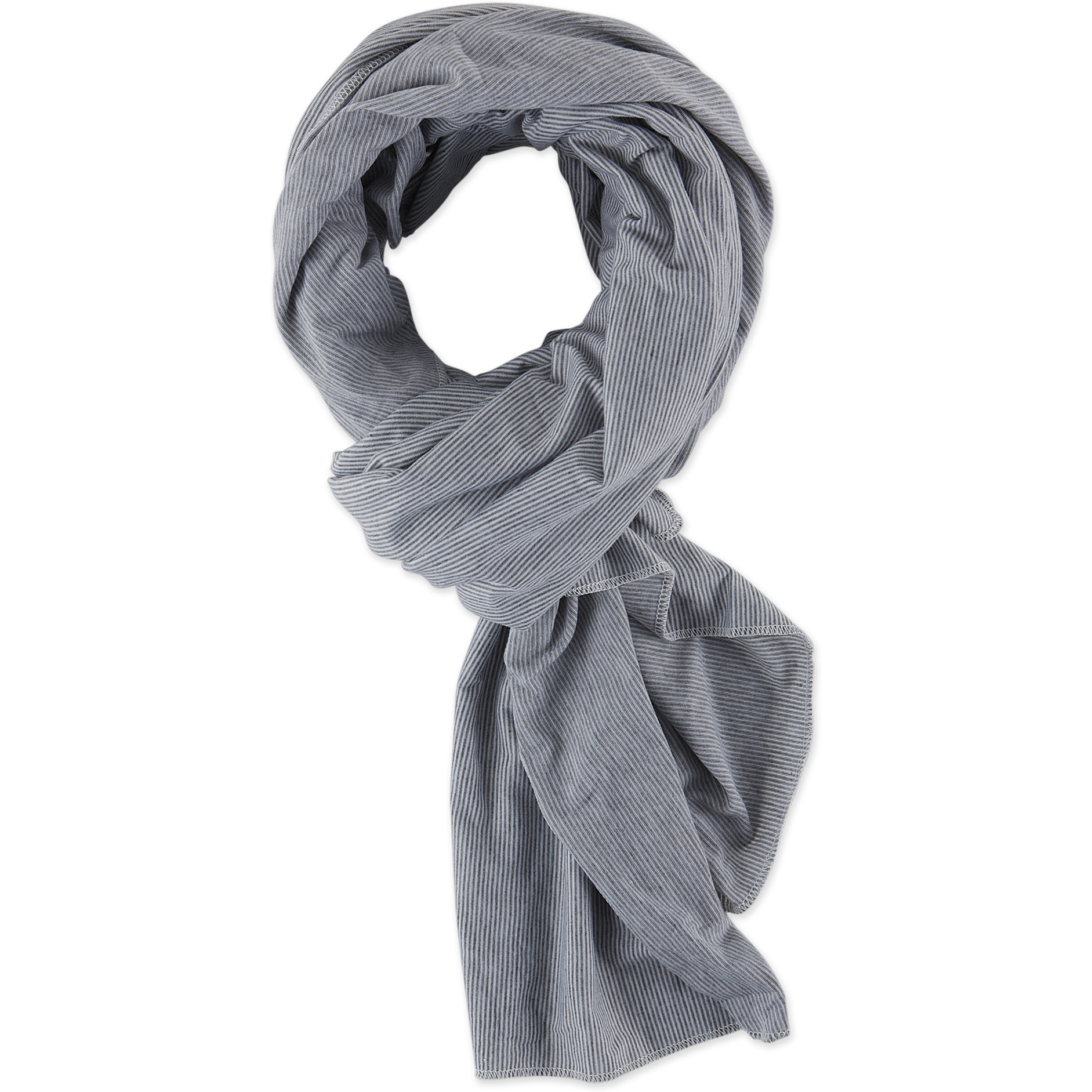 Bucky Gray Stripe Blanket Scarf