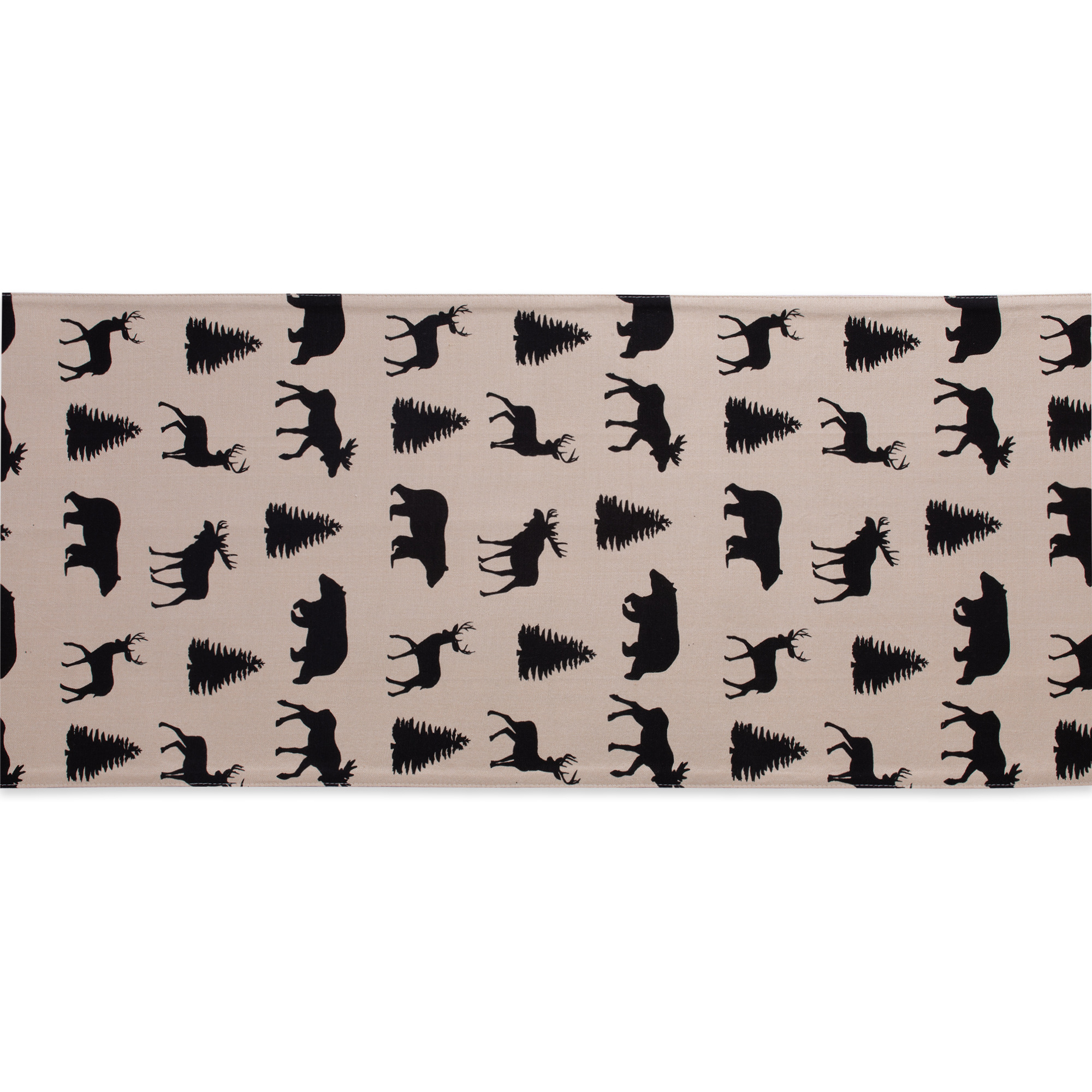 DII Mountain Trail Plaid Reversible Embellished Table Runner 14x72