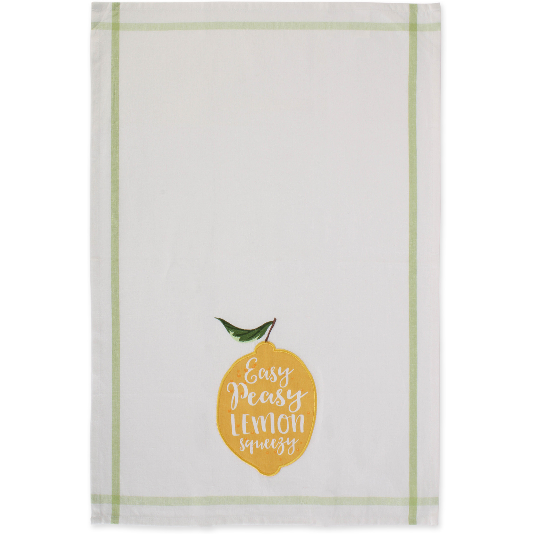 DII Lemon Bliss Kitchen Textiles, 18x28", Lemon Bliss, 4 Pieces