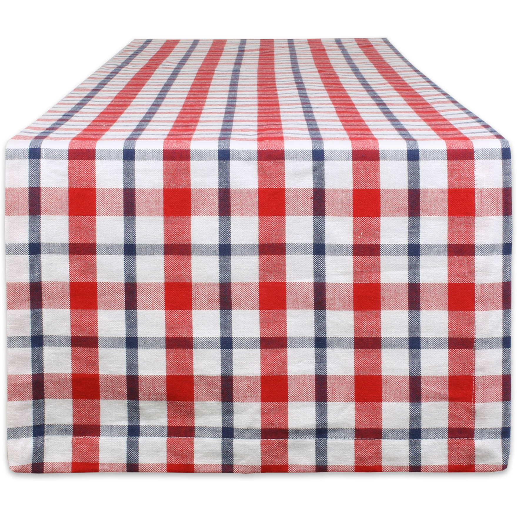 DII American Plaid Table Runner 14x108