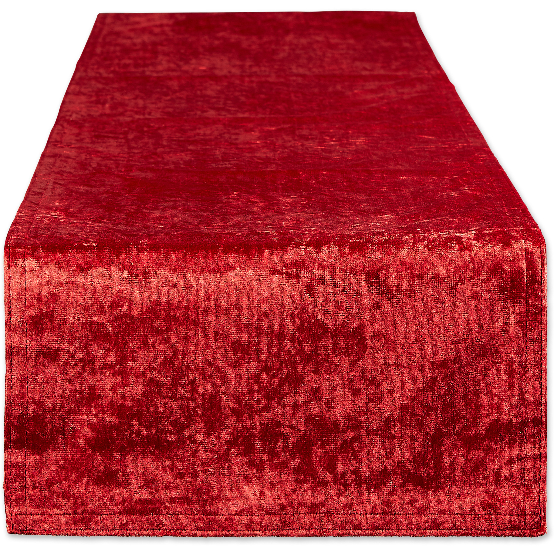 DII Red Velvet Table Runner
