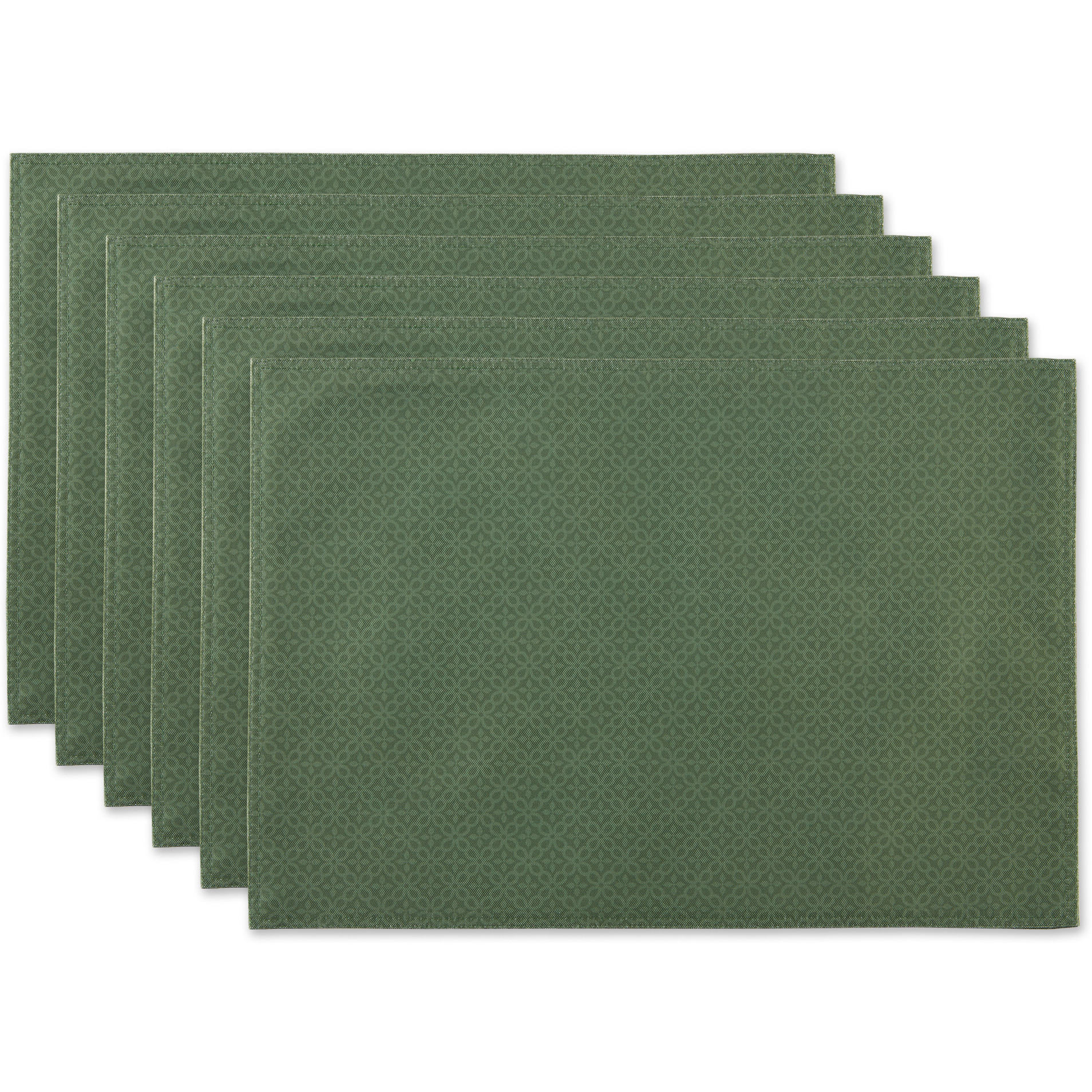 DII Artichoke Tonal Lattice Print Outdoor  Placemat (Set of 6)