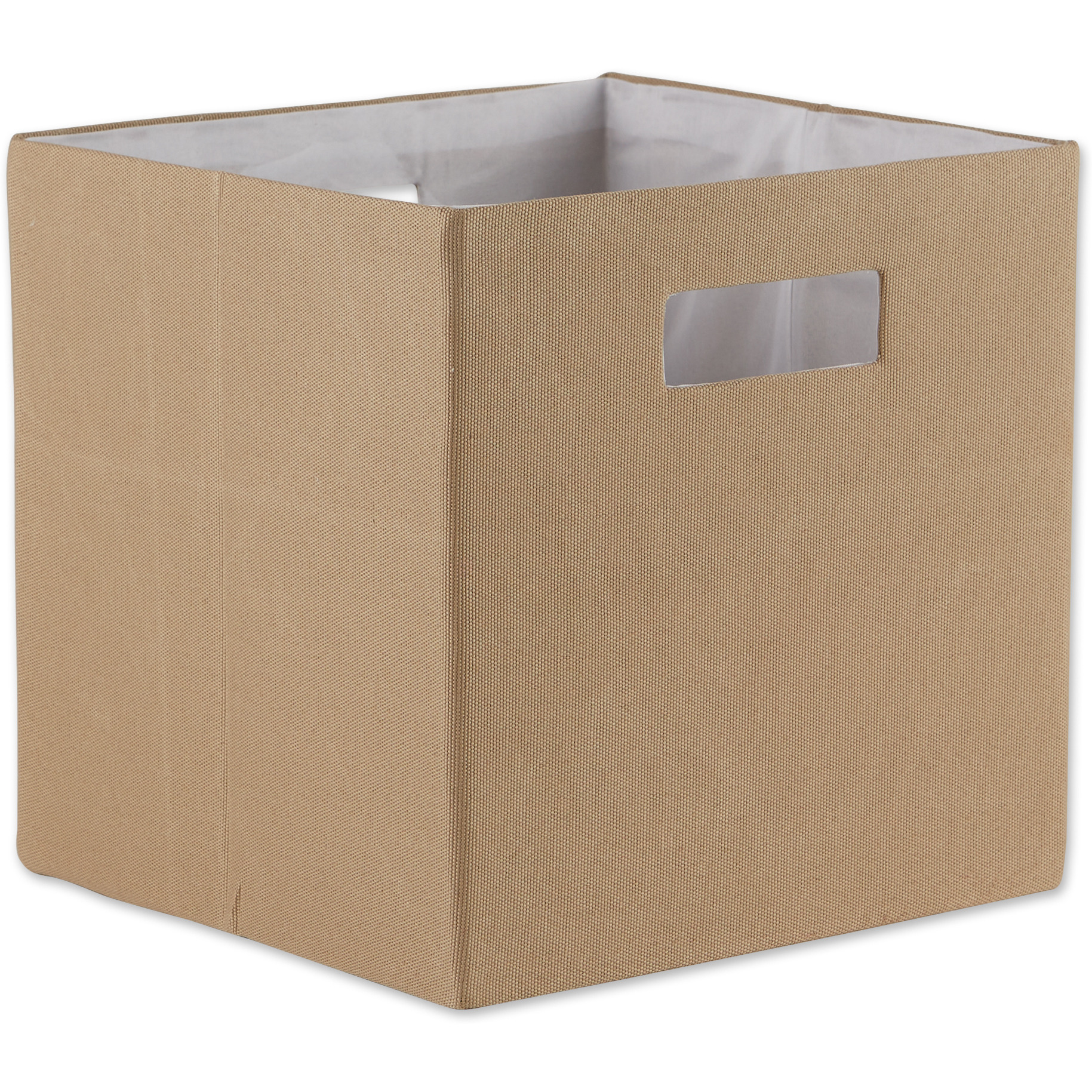 DII Polyester Cube Solid Stone Square 13x13x13