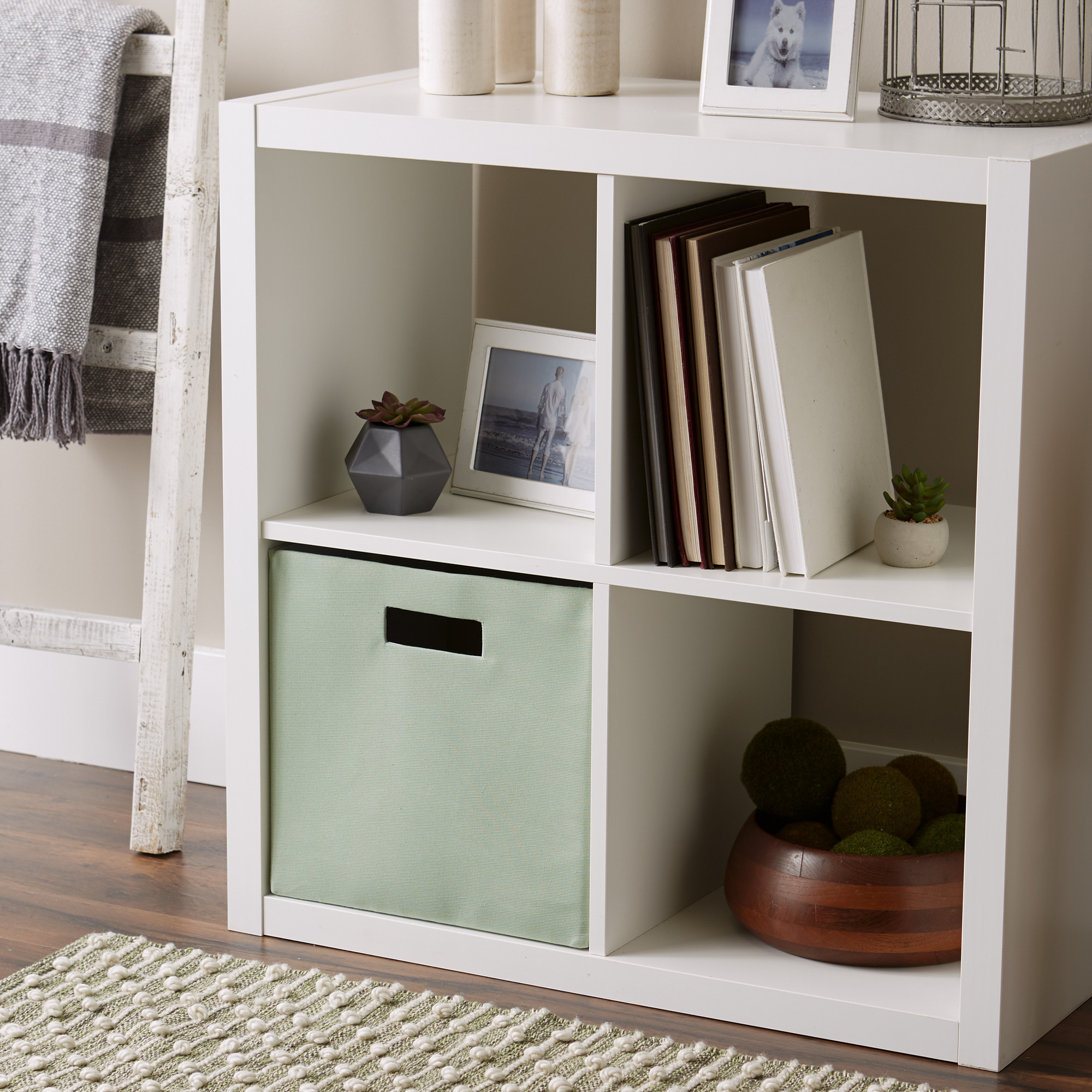 DII Polyester Cube Solid Mint Square 13x13x13