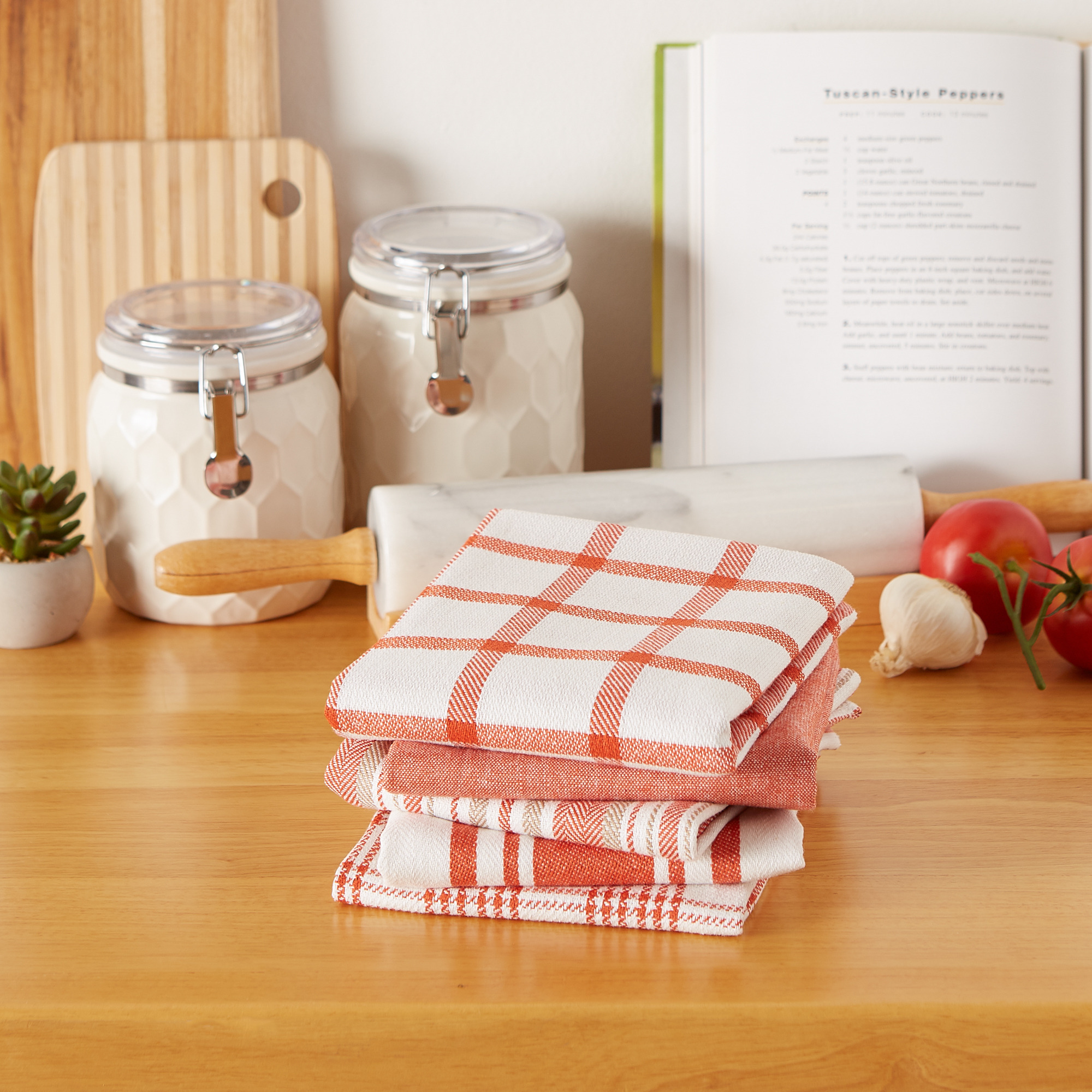 DII Asst Spice Woven Dishtowels (Set of 5)