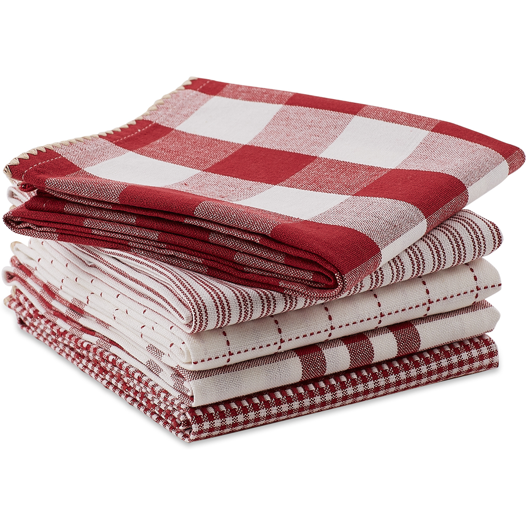 DII Barn Red Farmhouse Woven Dishtowel (Set of 5)