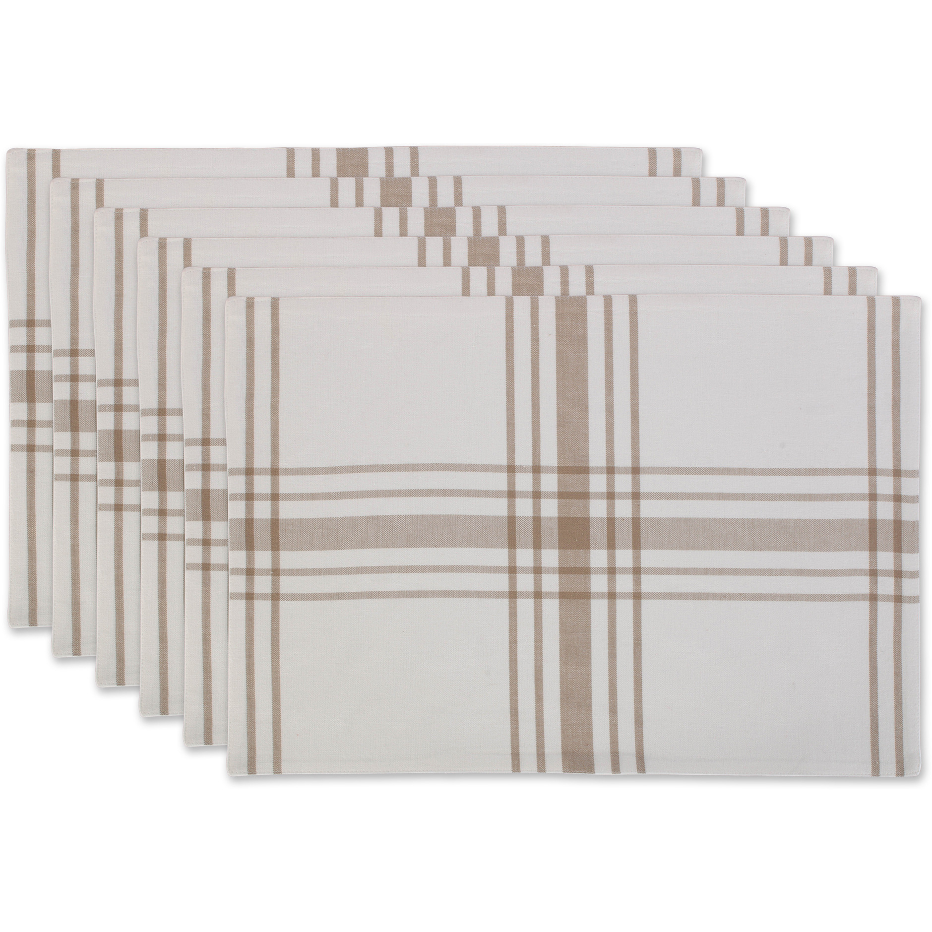 DII Home Sweet Farmhouse Kitchen Textiles, 13x19", Stone, 6 Pieces