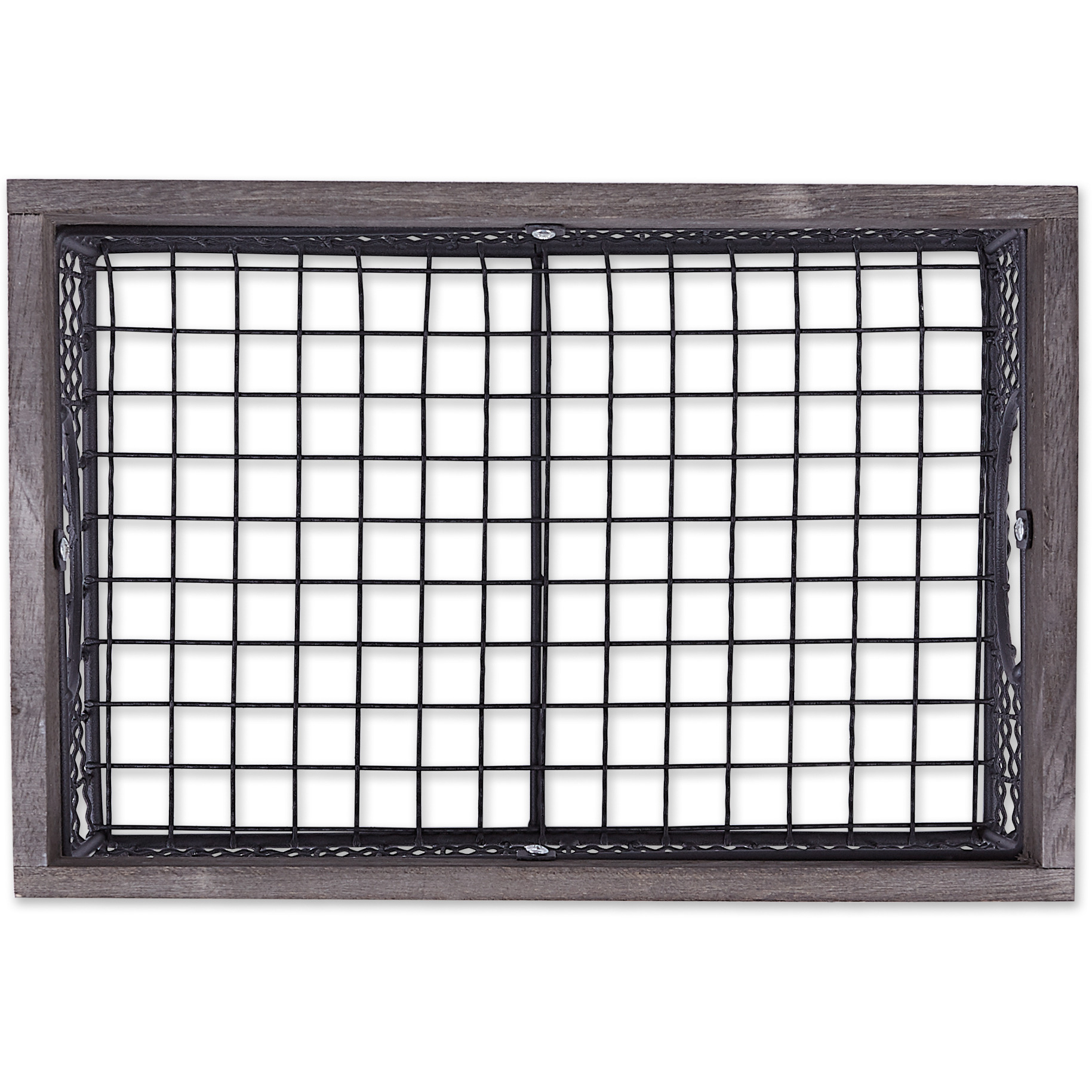 DII Asst Antique Silver Finish Farmhouse Basket (Set of 3)