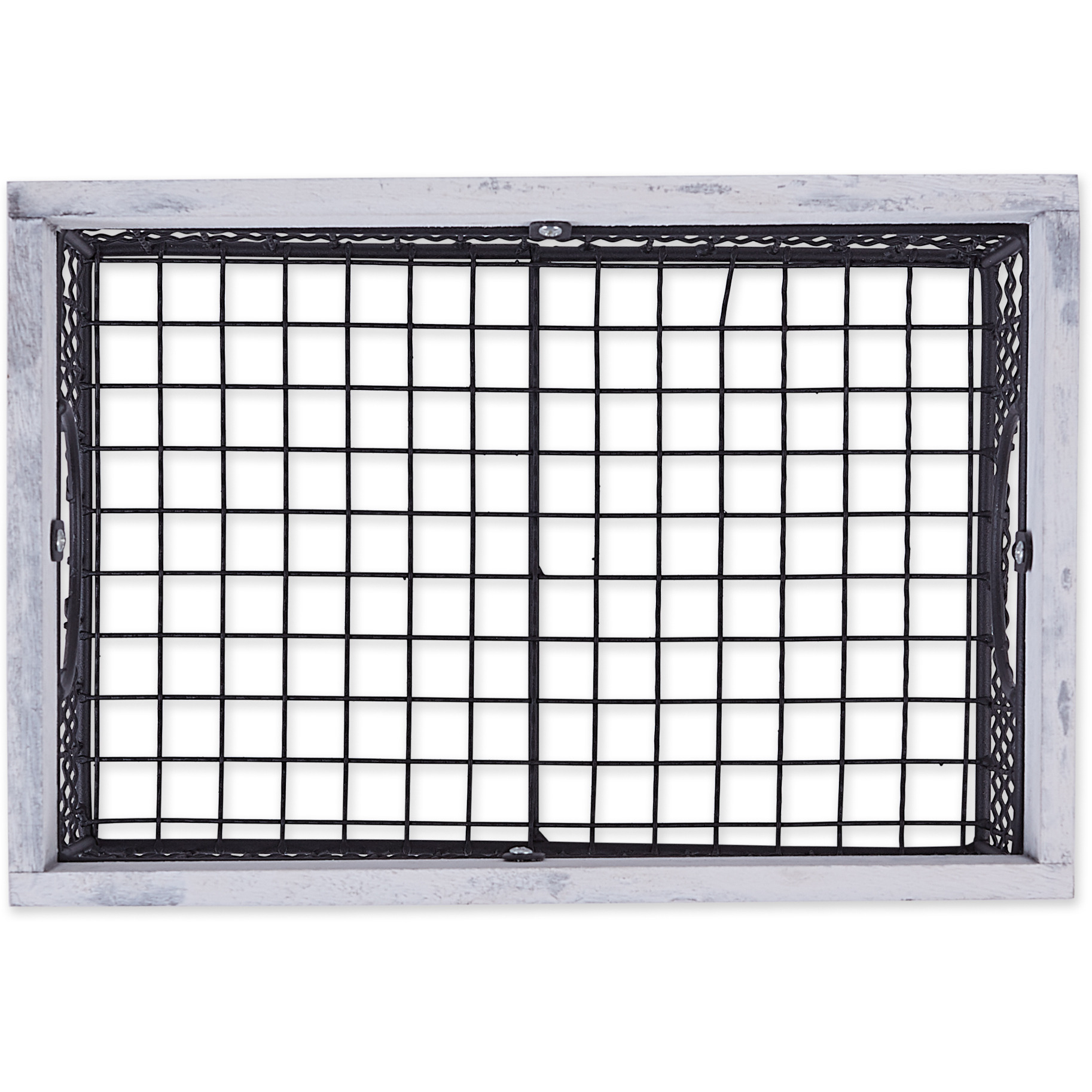 DII Asst Antique White Finish Farmhouse Basket (Set of 3)