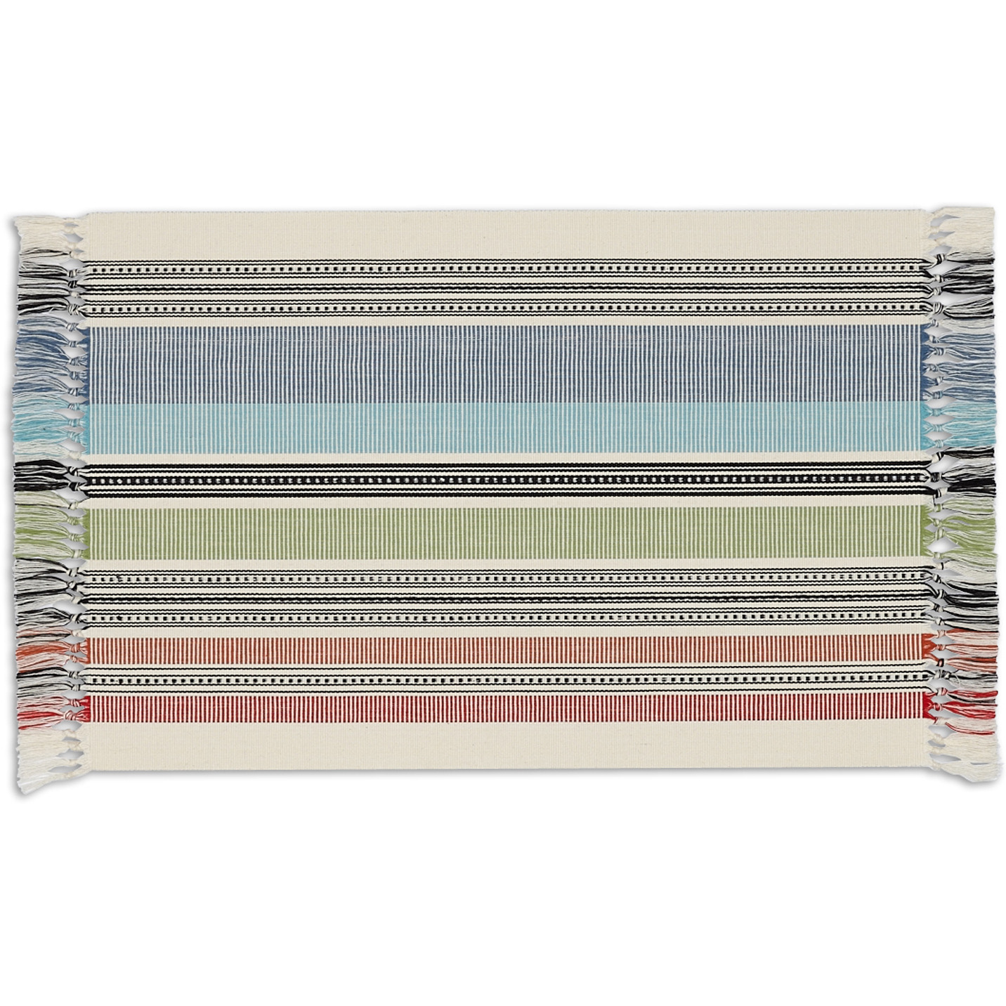 DII Mediterranean Stripe Placemat (Set of 6)