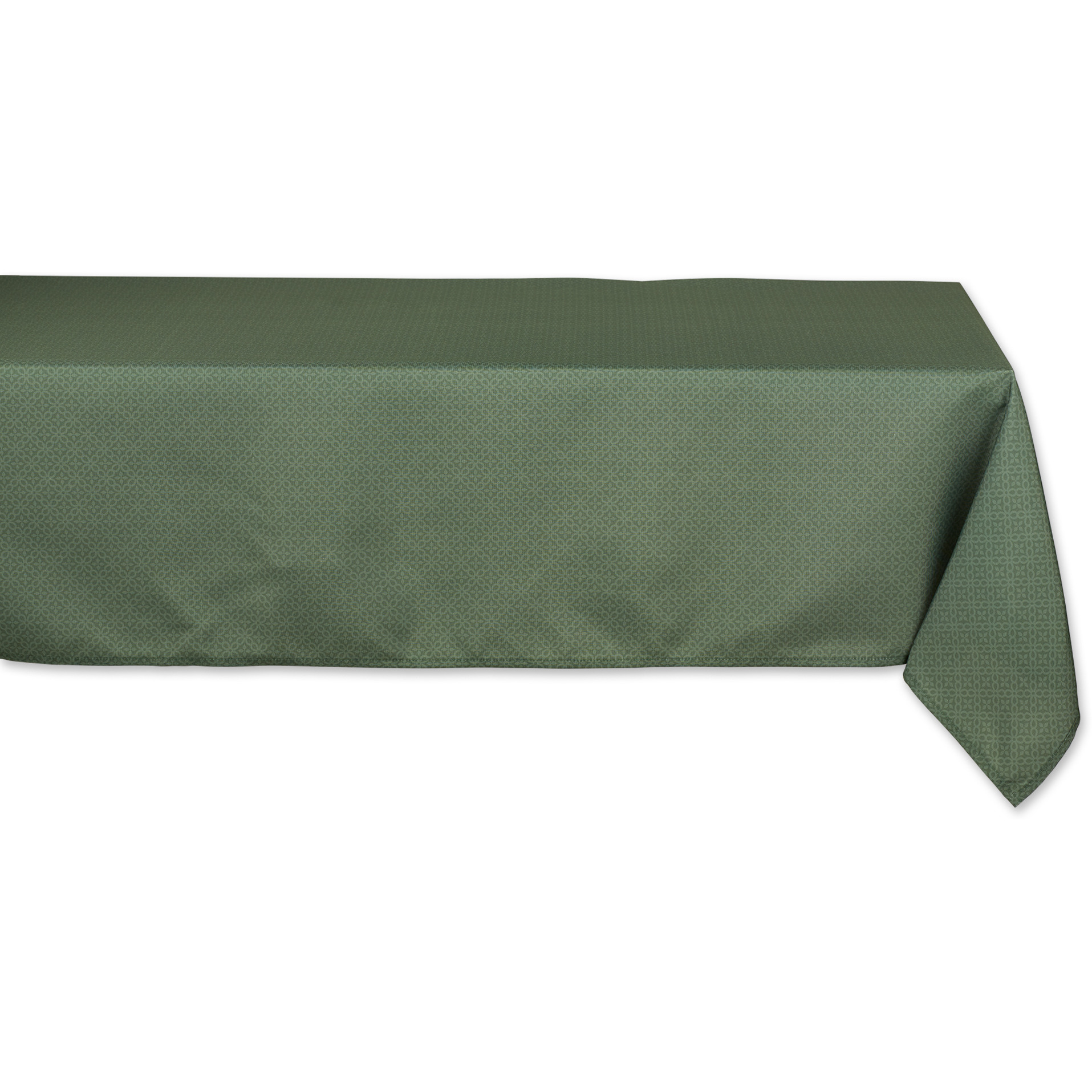DII Artichoke Tonal Lattice Print Outdoor Tablecloth