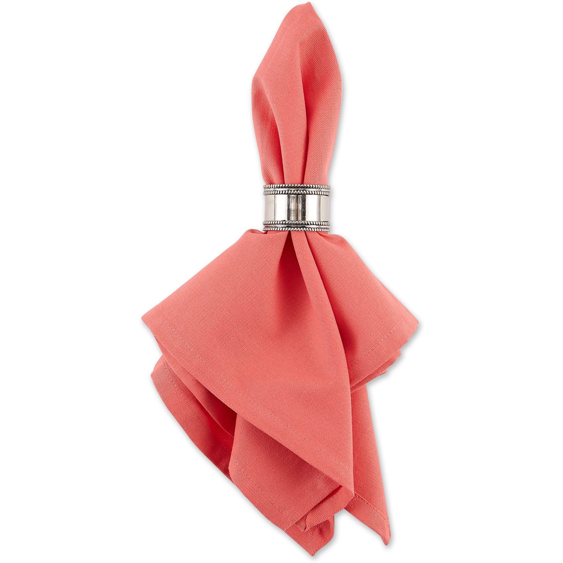 DII Solid Coral Reef Napkin (Set of 6)