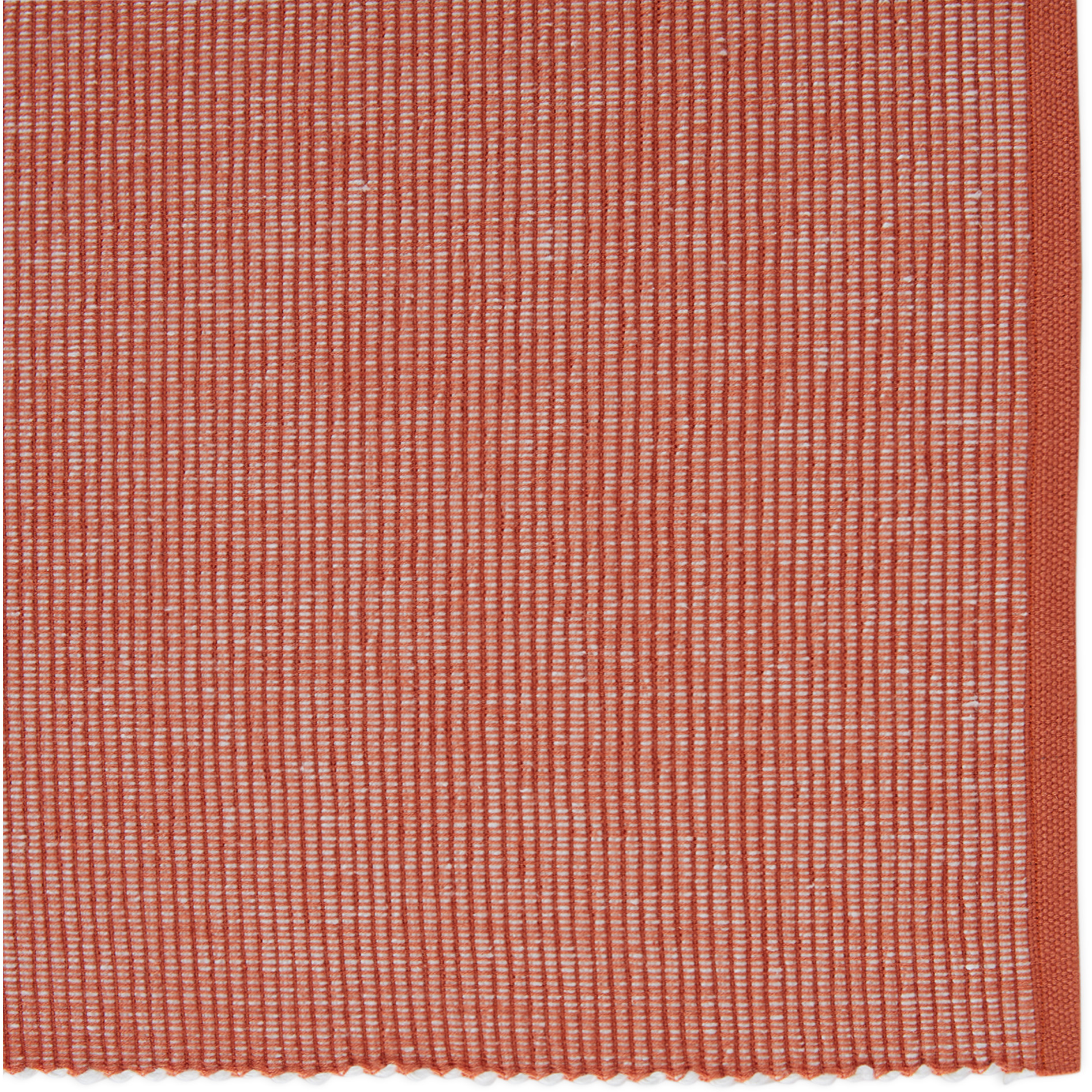 DII Vintage Red & White 2-Tone Ribbed Placemat (Set of 6)