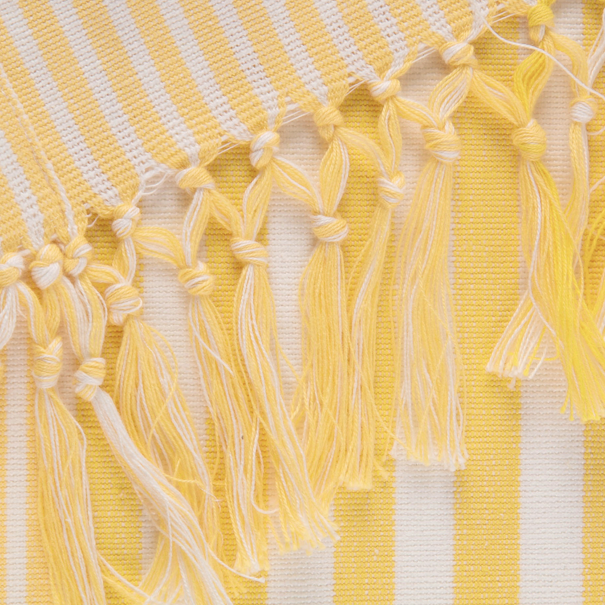 DII Deep Yellow Stripes Table Runner
