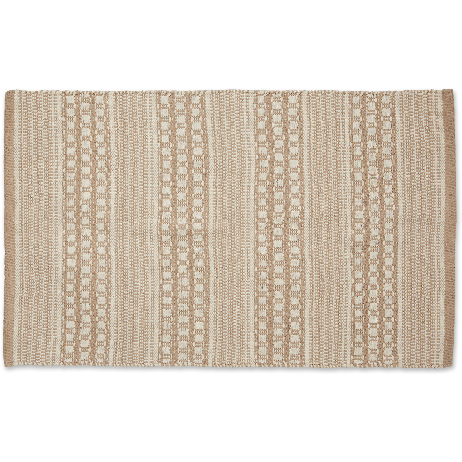 DII Stone Dobby Stripe Hand-Loomed Rug  2x3 Ft