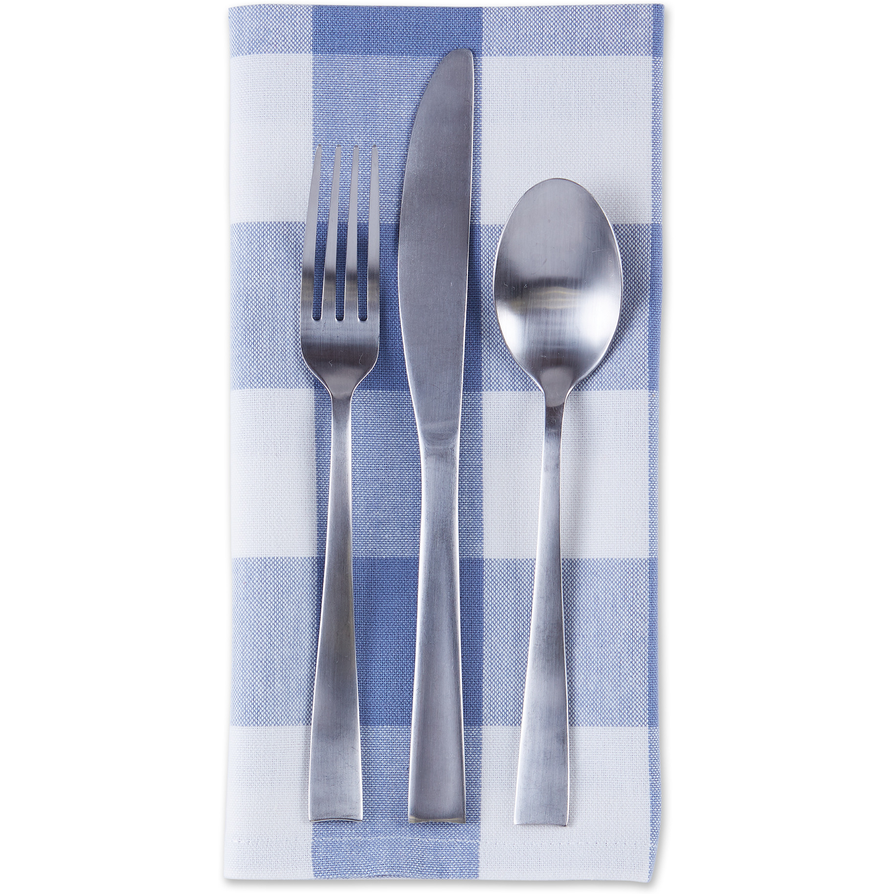 DII Stonewash Blue Buffalo Check Napkin (Set of 6)