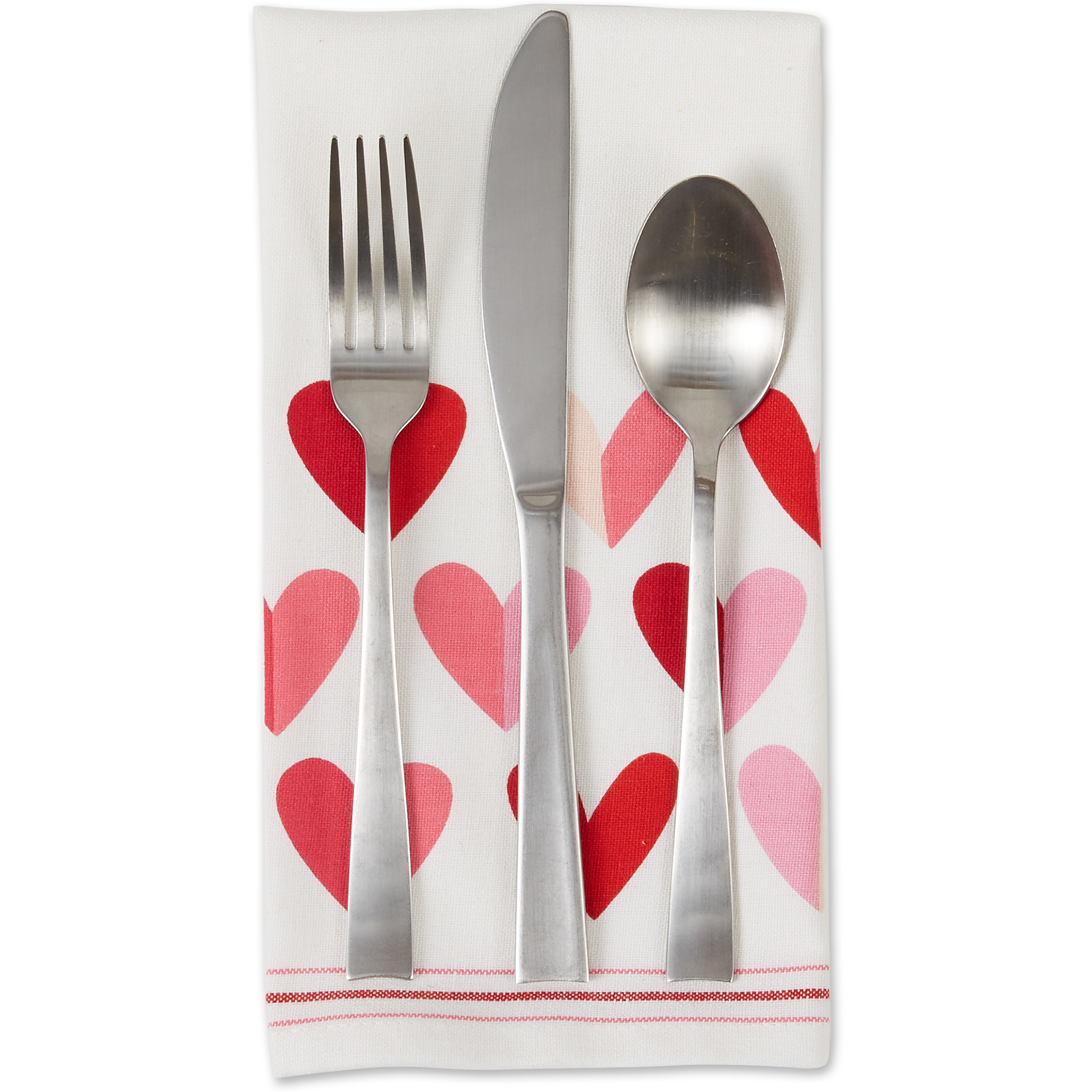 DII Two Hearts Print Napkin (Set of 6)