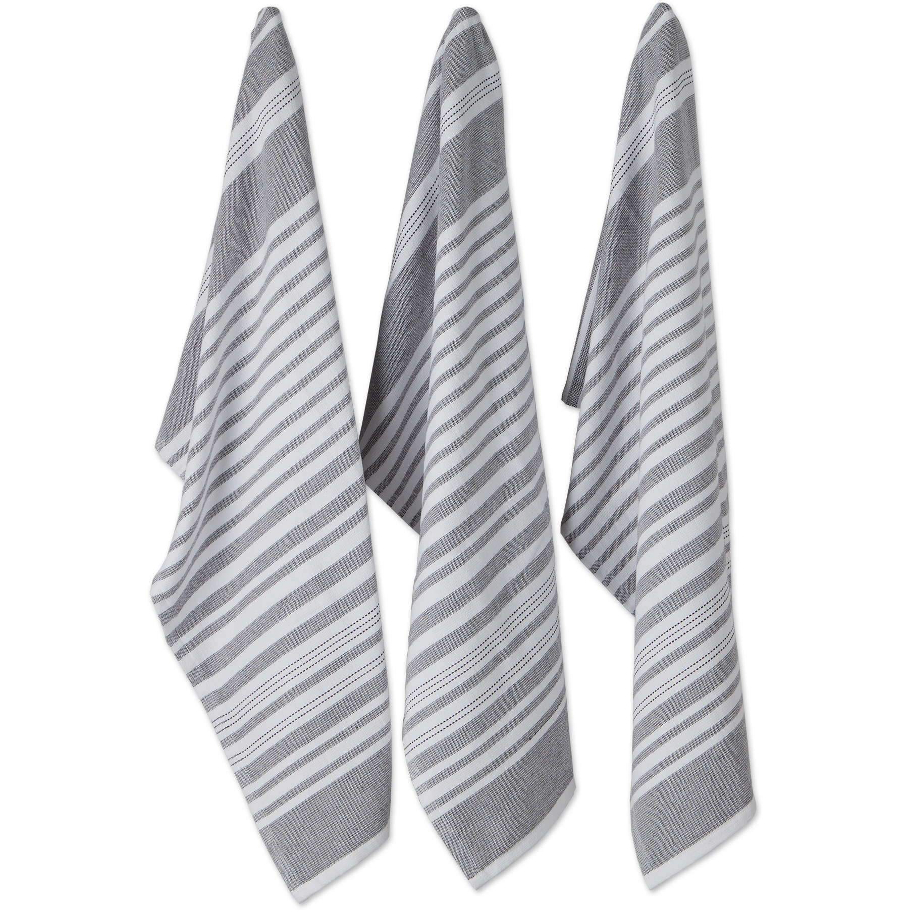 MINERAL FRENCH TERRY VARIEGATED STRIPE DISHTOWEL 3 PIECE