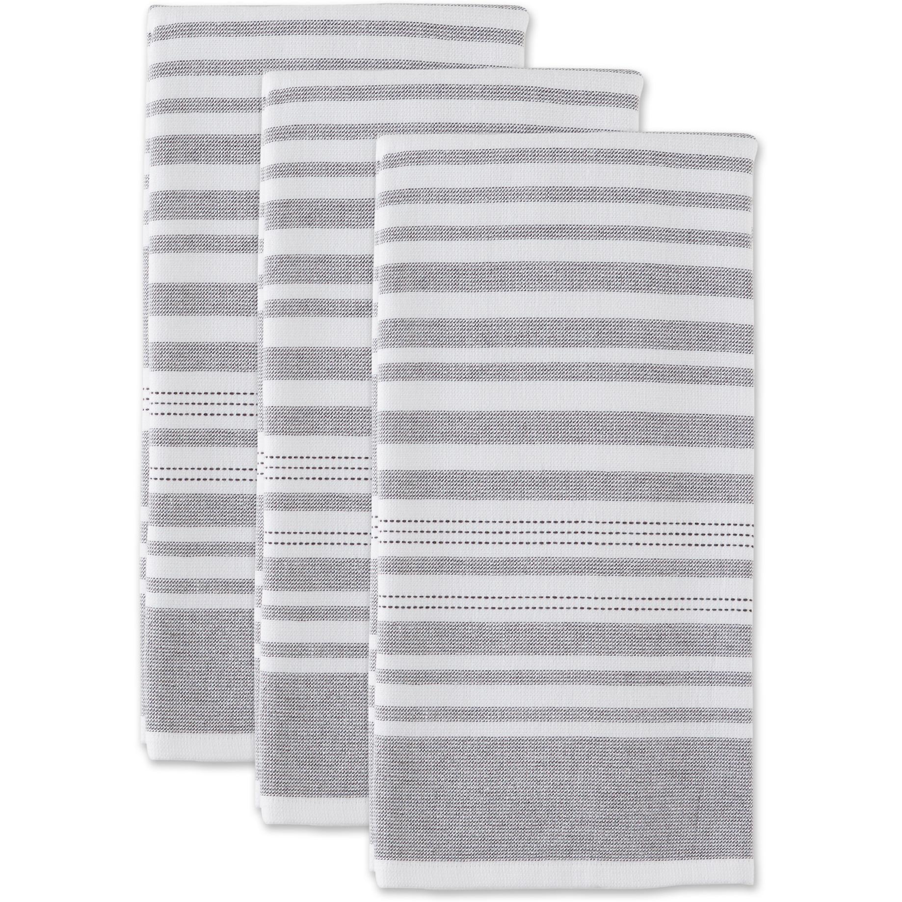 MINERAL FRENCH TERRY VARIEGATED STRIPE DISHTOWEL 3 PIECE