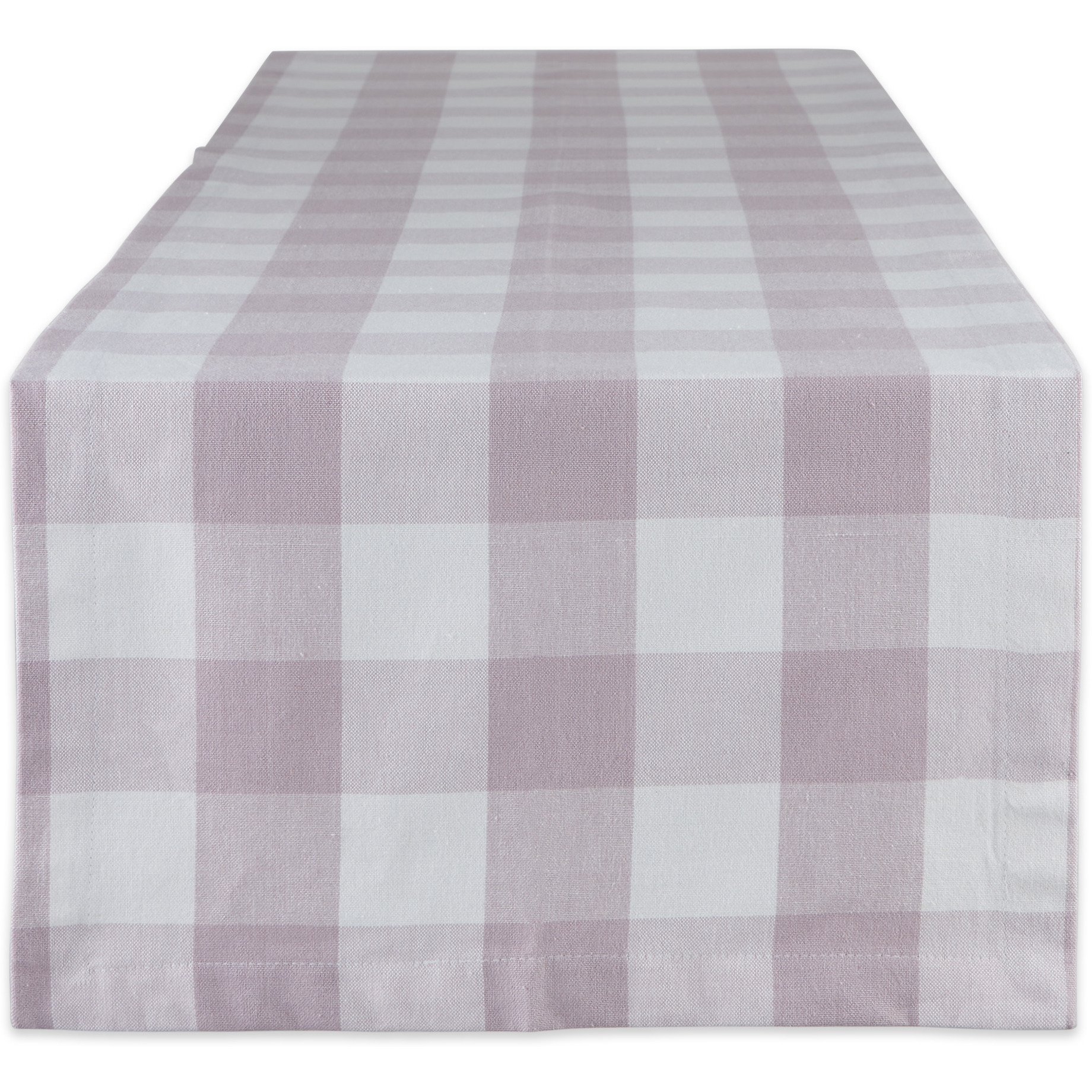 DII Dusty Lilac Buffalo Check Table Runner