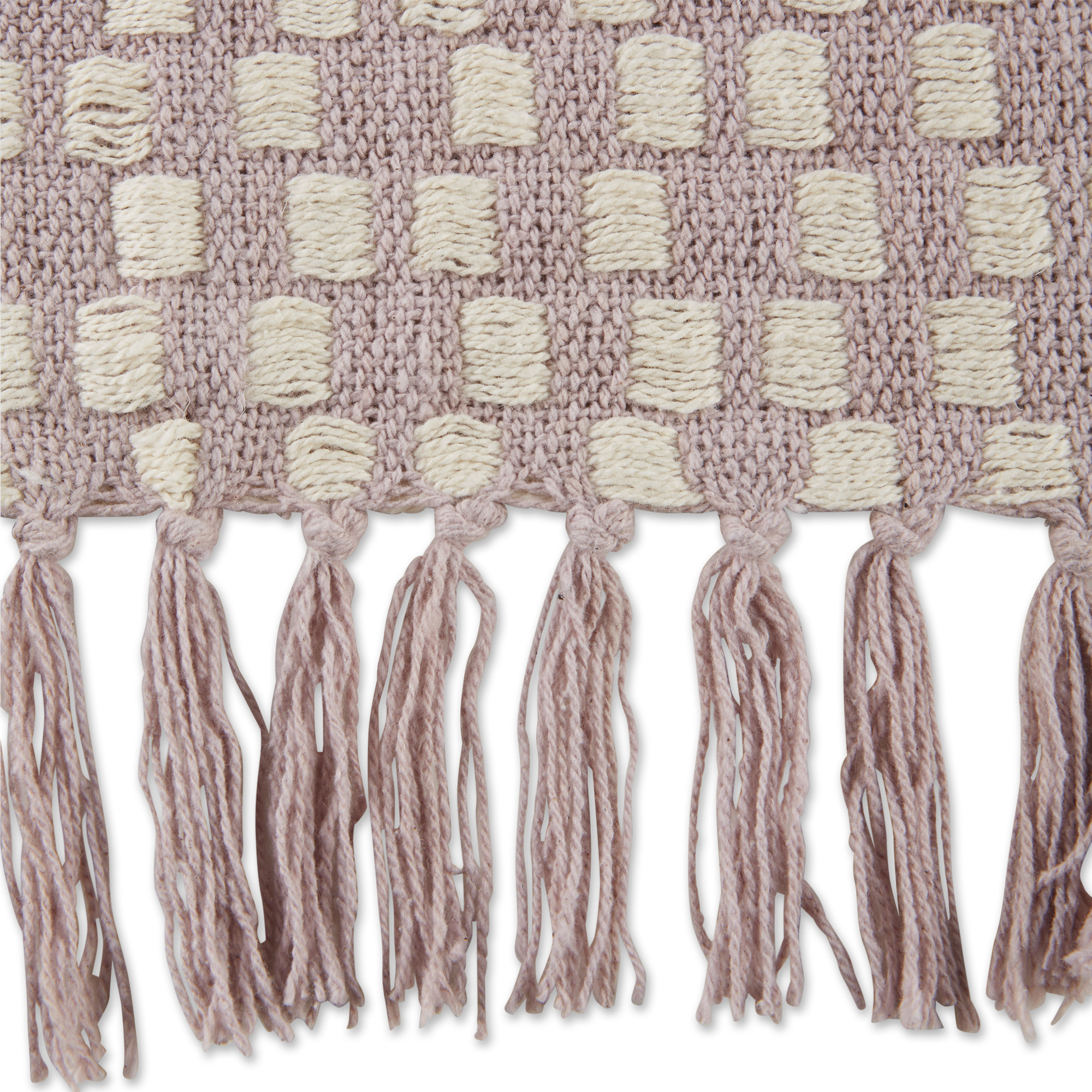 DII Dusty Lilac Urban Check Throw