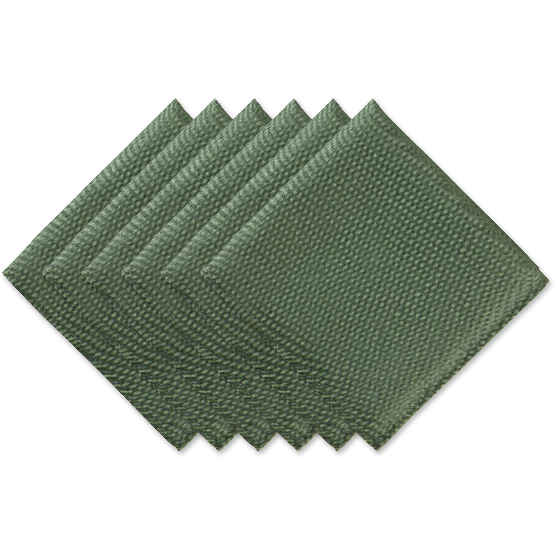 DII Artichoke Tonal Lattice Print Outdoor Napkin (Set of 6)