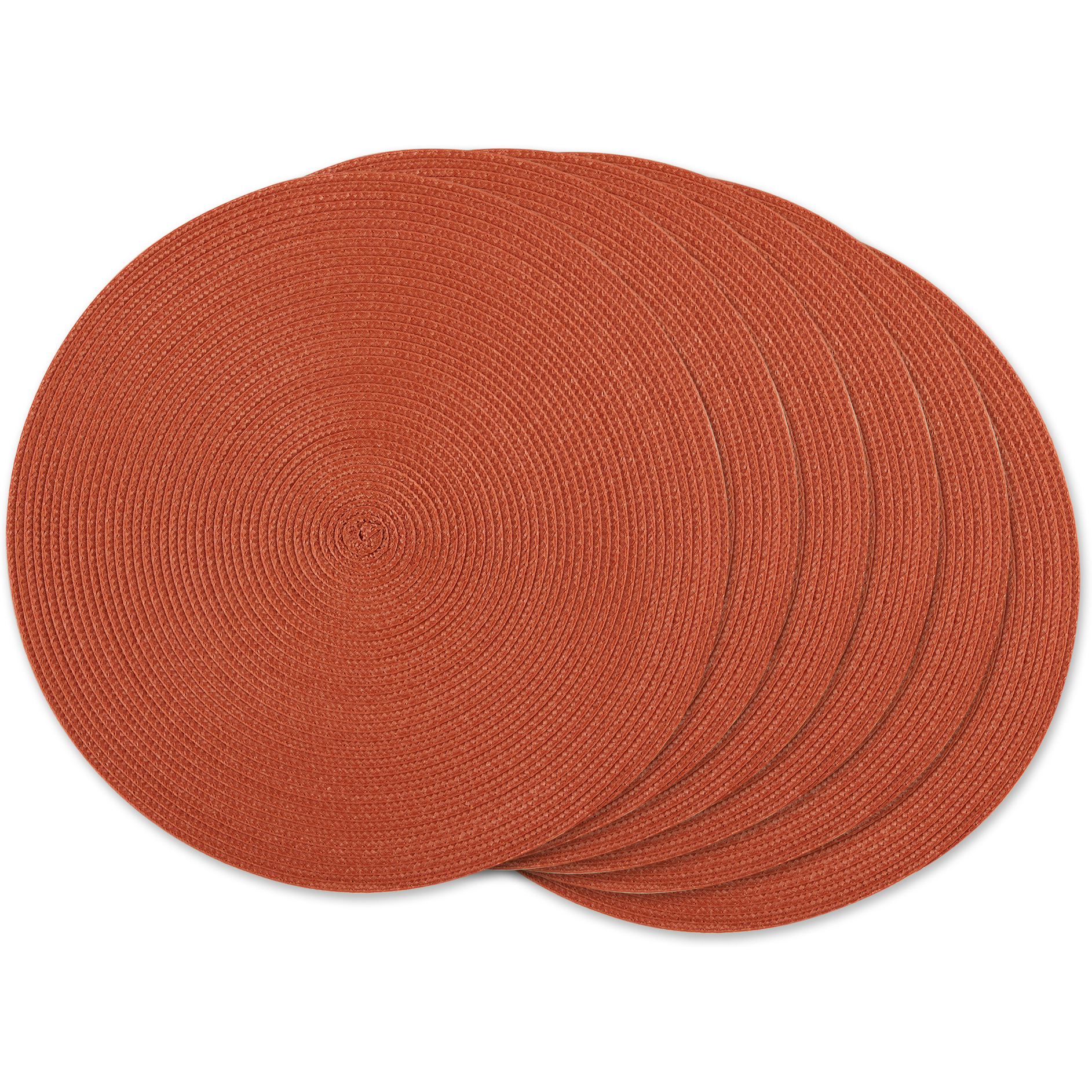 SPICE ROUND PP WOVEN PLACEMAT SET/6