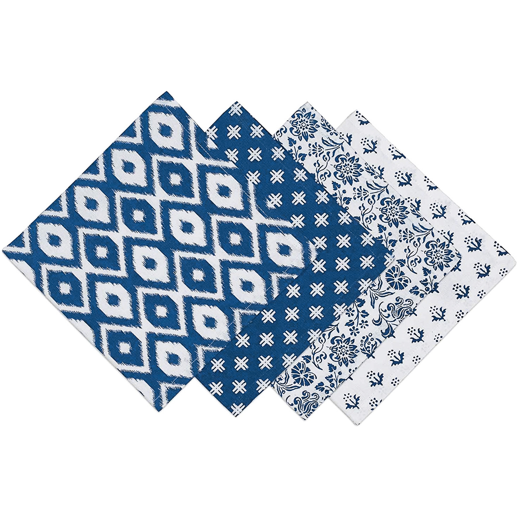 DII Assorted Indigo Prints Napkin (Set of 4)
