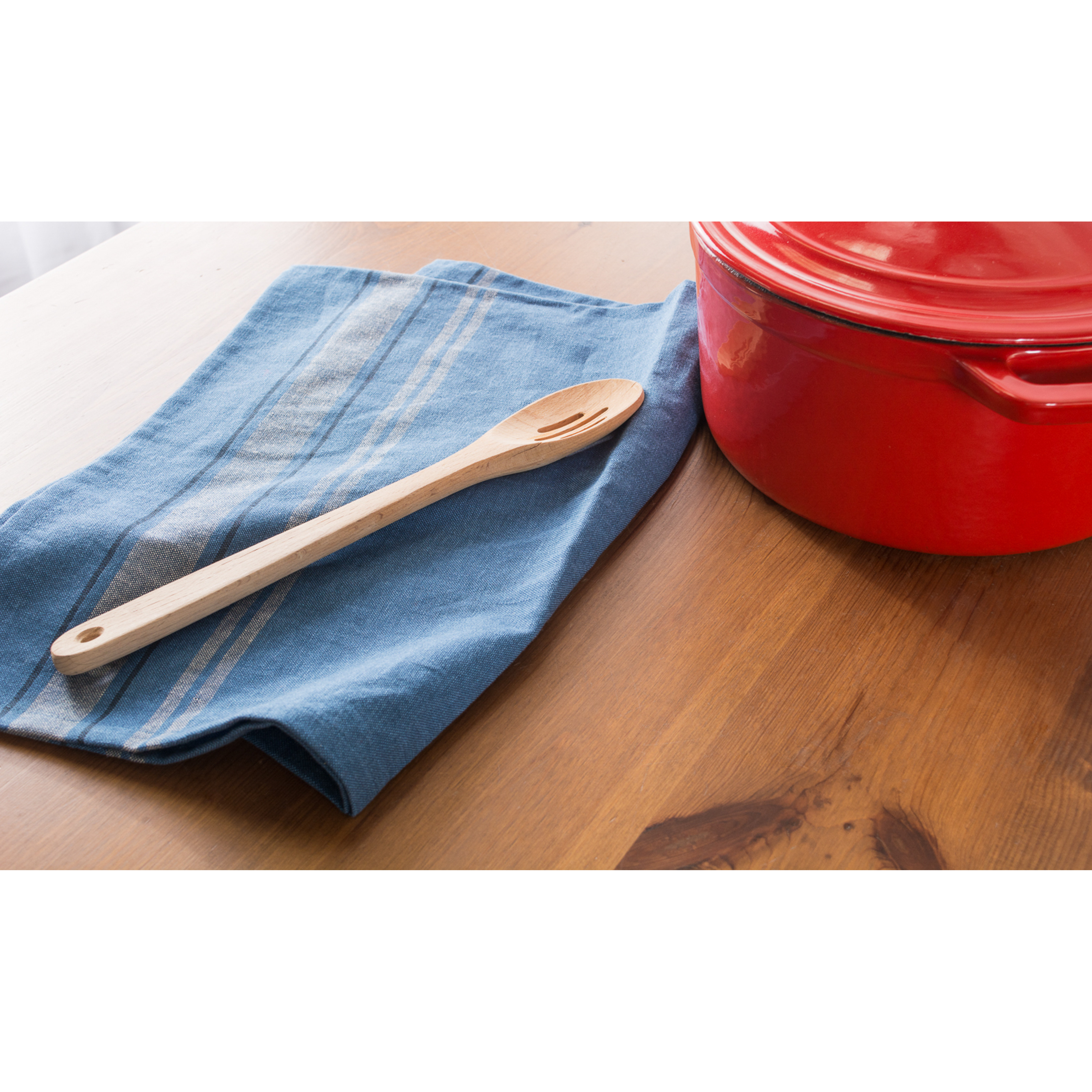 DII Blue Chambray French Stripe Woven Dishtowel (Set of 3)