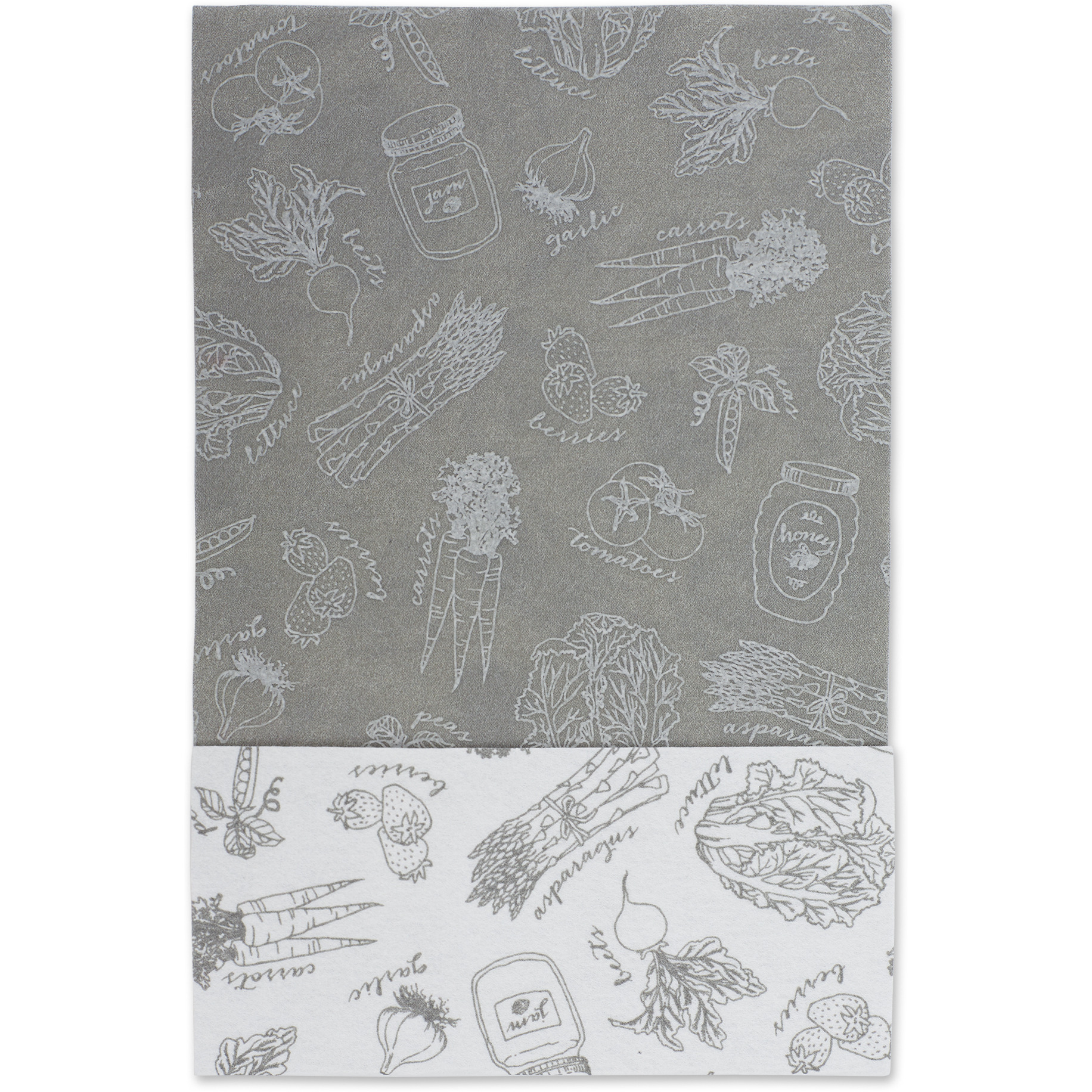 DII Gray Market Print Fridge Liner (Set of 6)