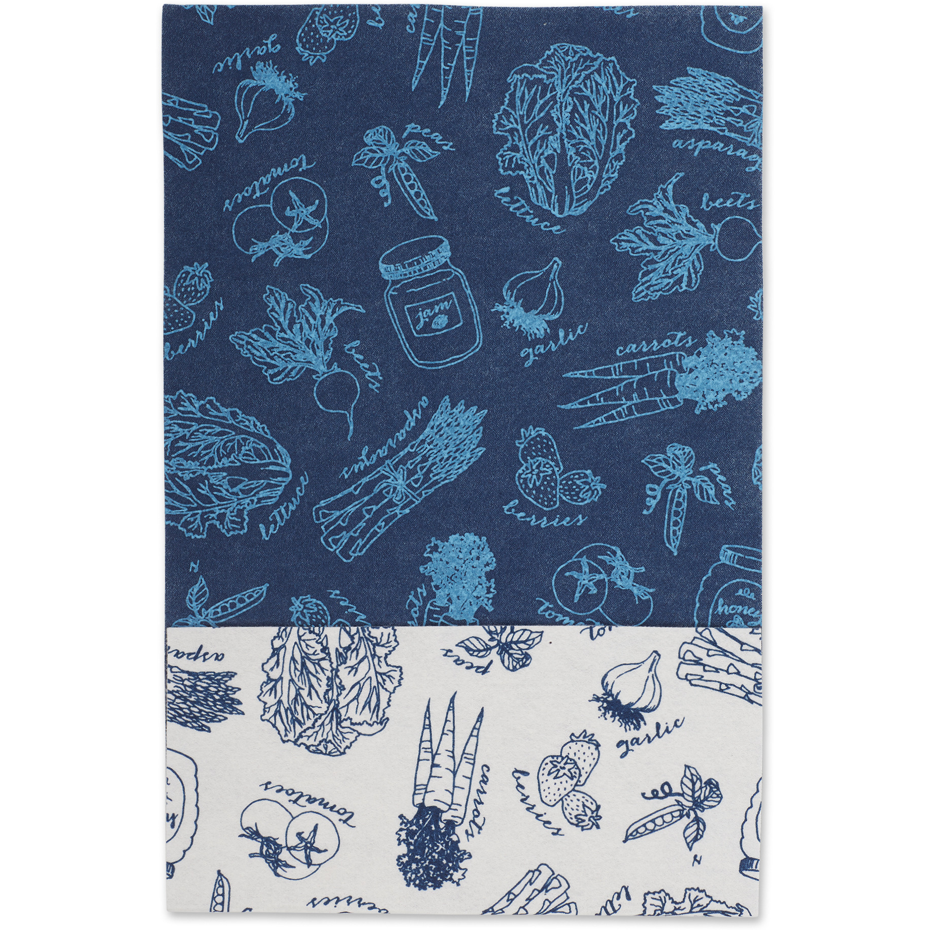 DII Nautical Blue Market Print Fridge Liner (Set of 6)