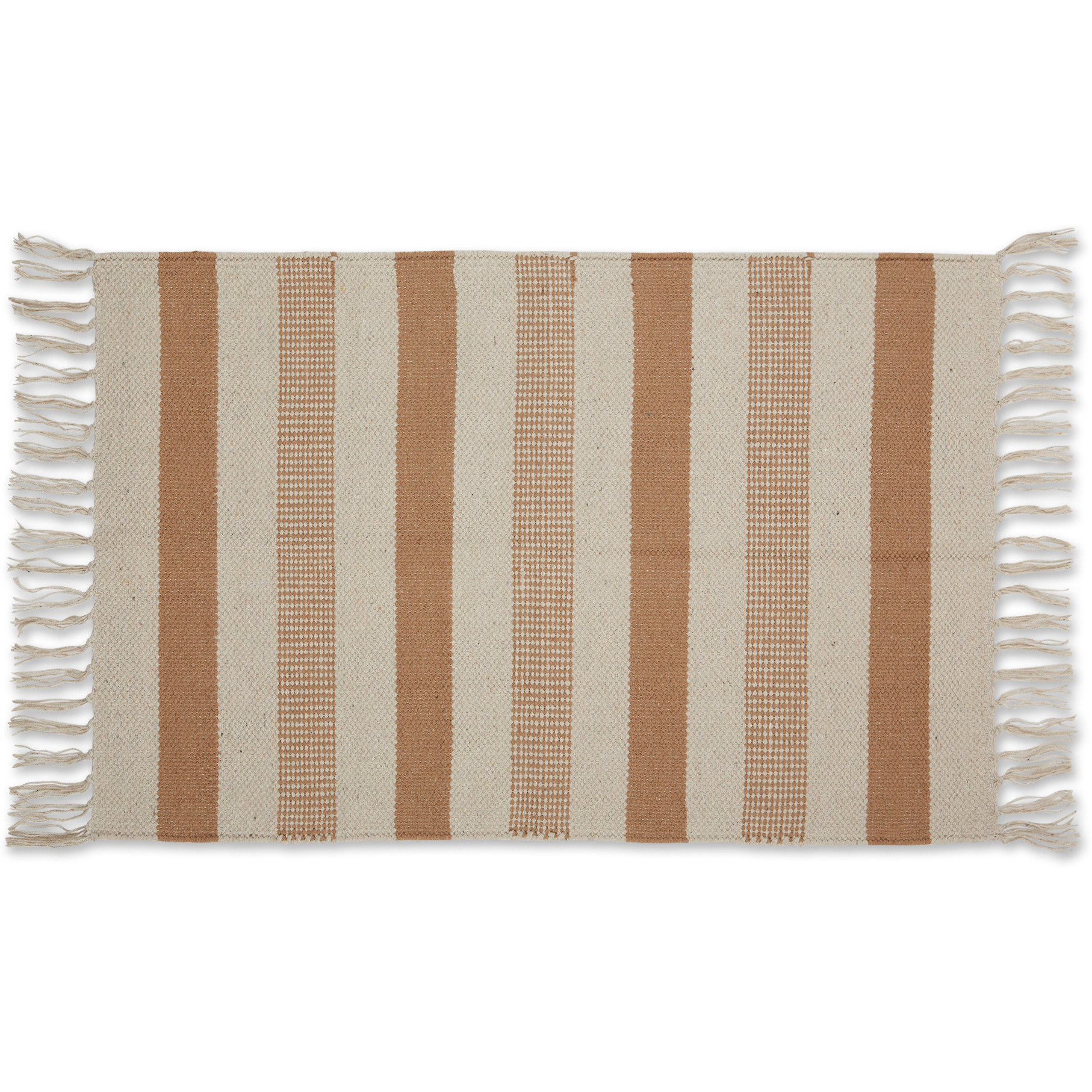 DII Stone Combo Stripe Hand-Loomed Rug 2x3 Ft