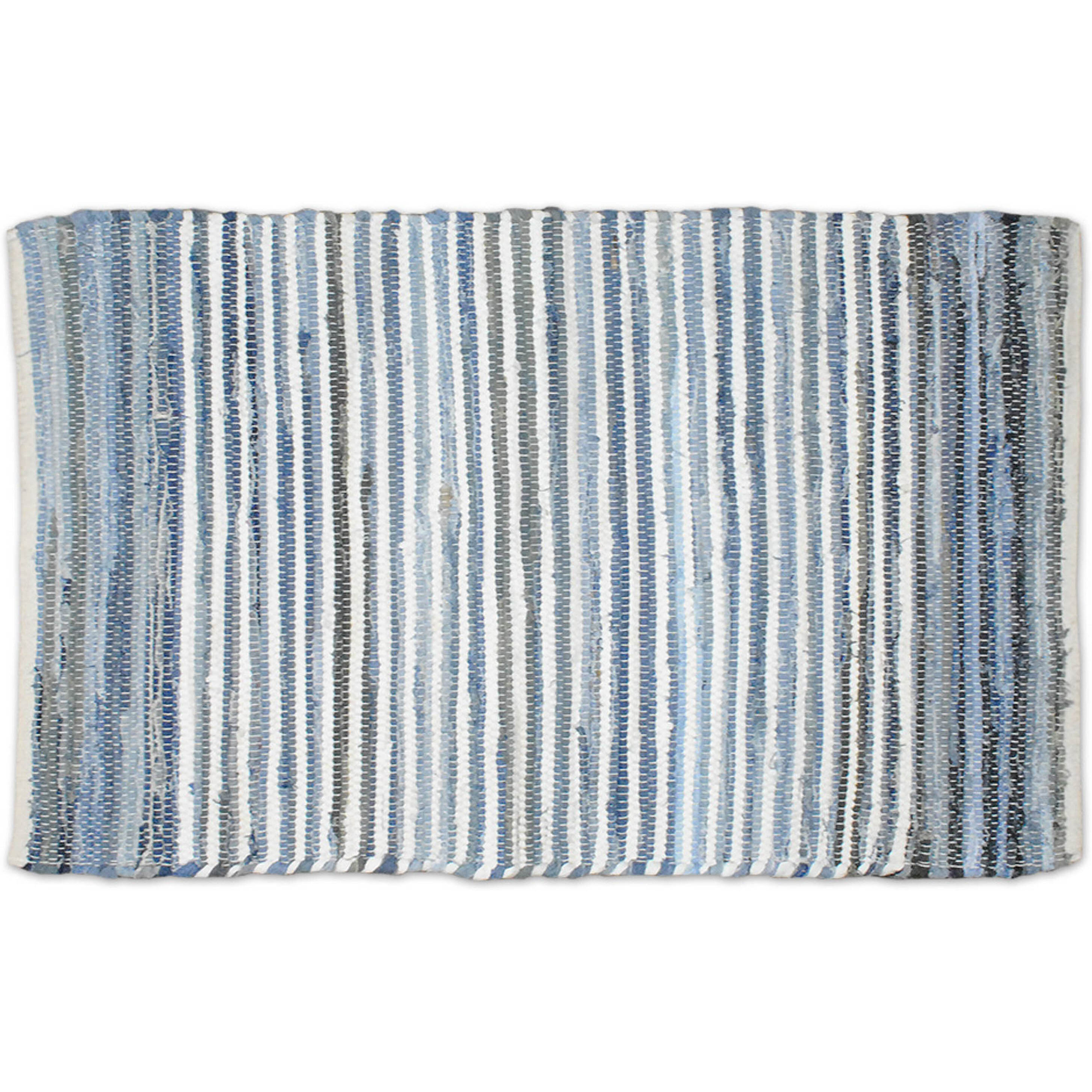 DII Multi Denim Rag Rug 4x6-ft